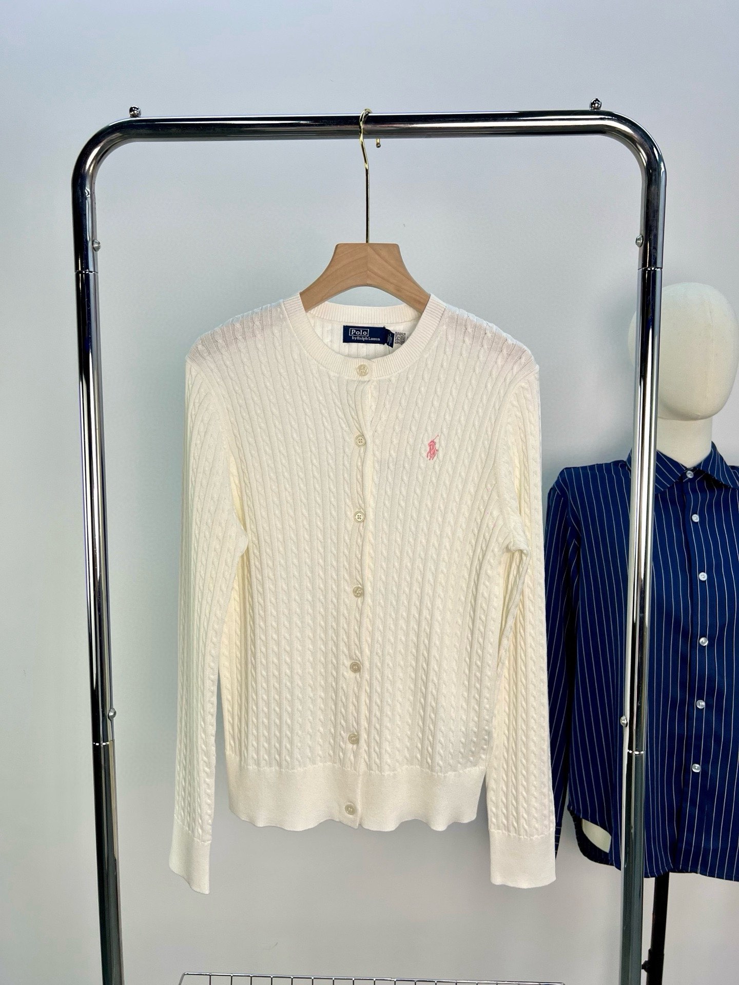 小麻花开衫实物图