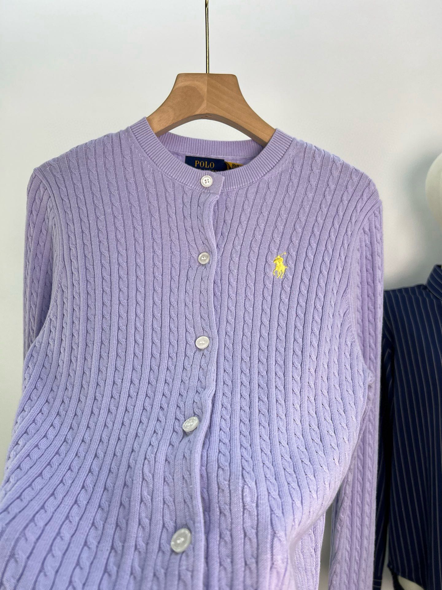 小麻花开衫实物图