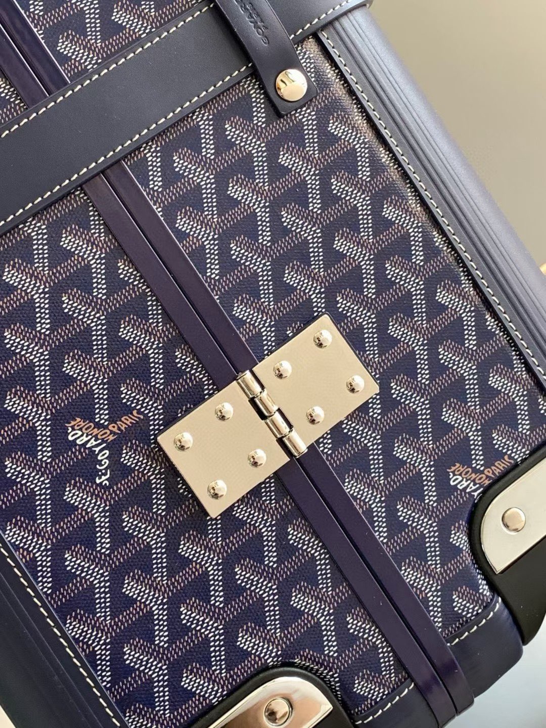 Goyard suitcase Navy travel