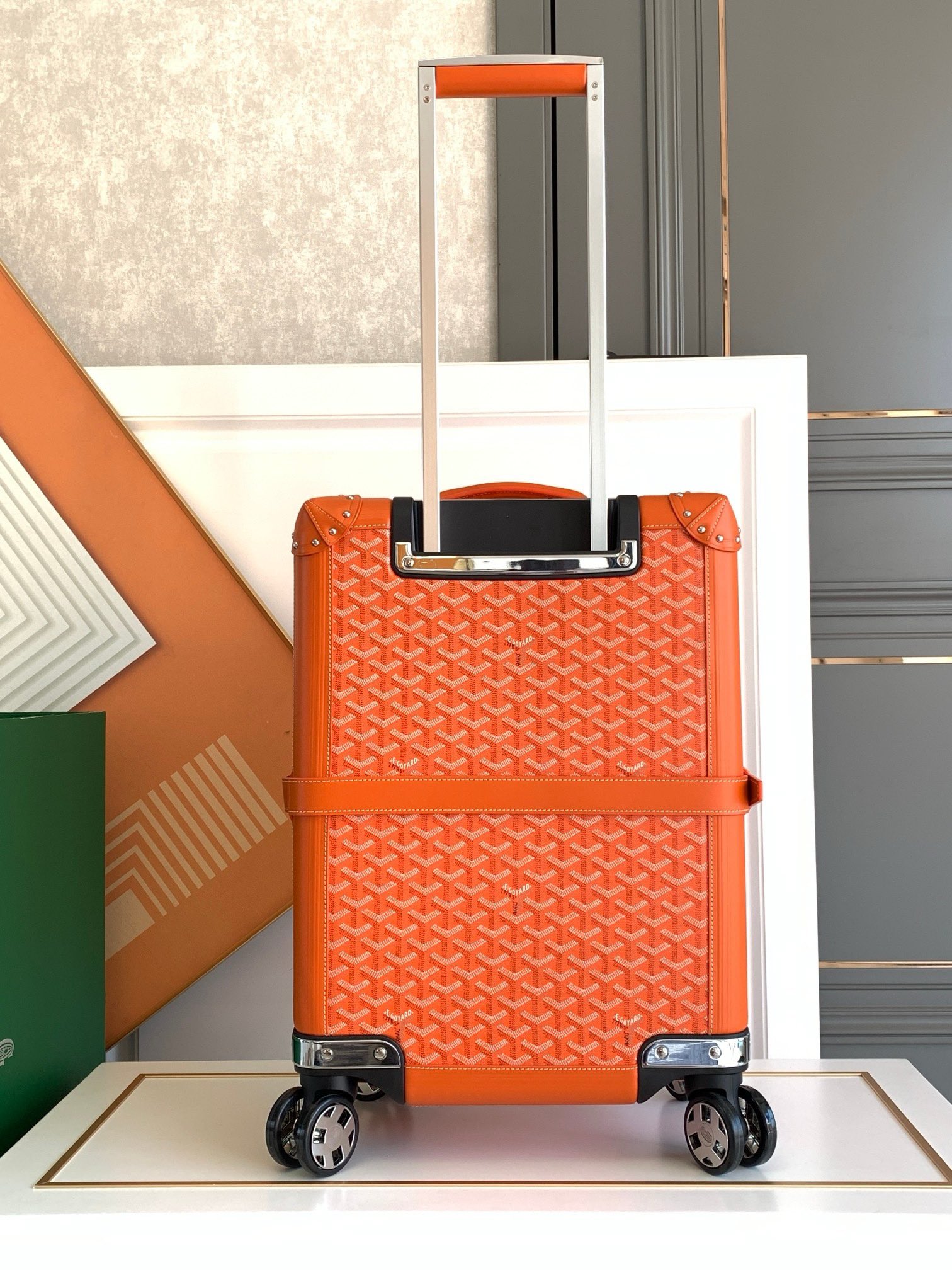 Goyard suitcase Orange travel Orange Goyardine