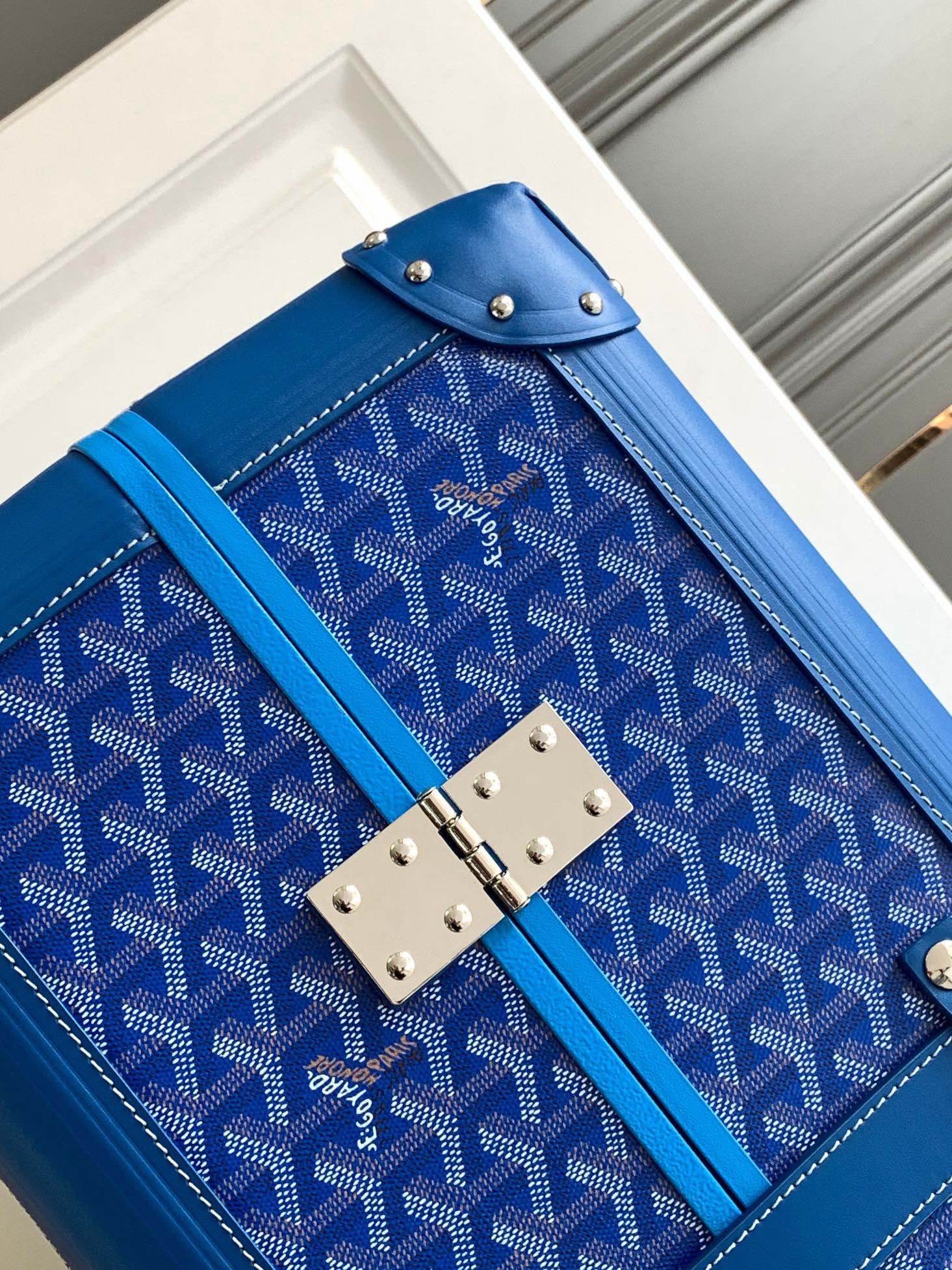 Goyard suitcase Blue travel
