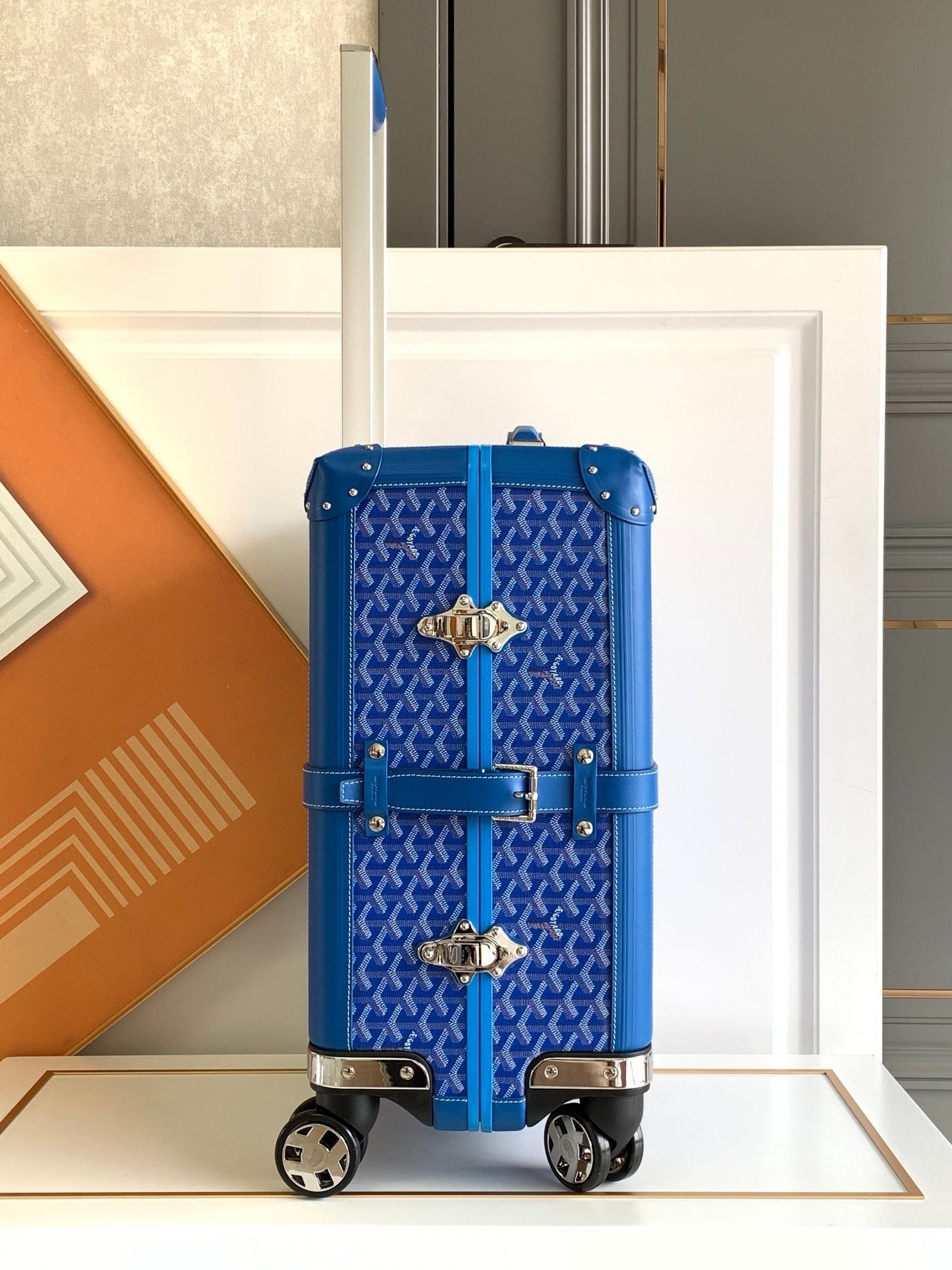 Goyard suitcase Blue travel