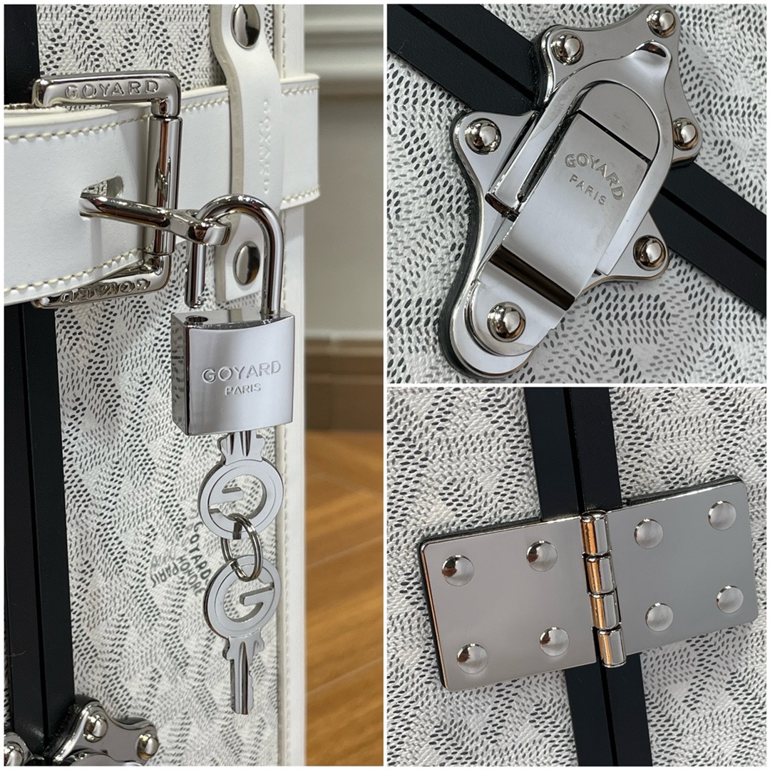 Goyard Goya Top-Class Traveler Boarding Box: Handmade, High-Quality, Classic Design - 图片 4
