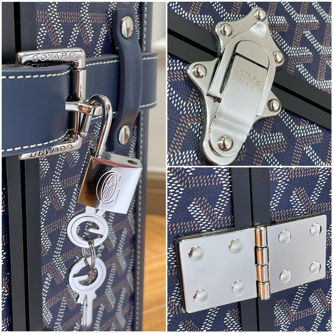 Goyard Top-Class Traveler’s Boarding Box: Handmade Luxury in Classic Heritage - 图片 4
