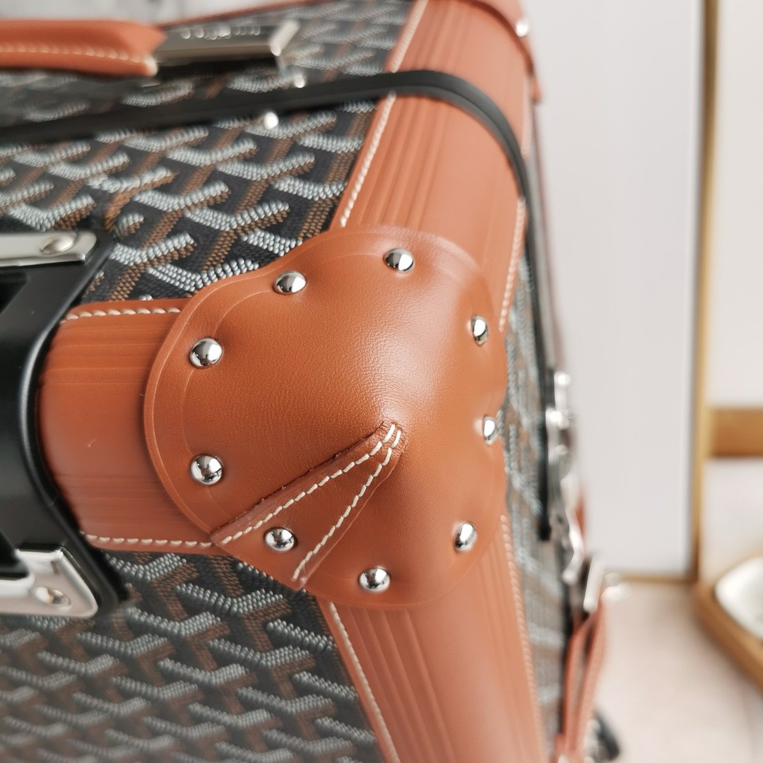 Goyard Classic Black/Brown Carry-on travel