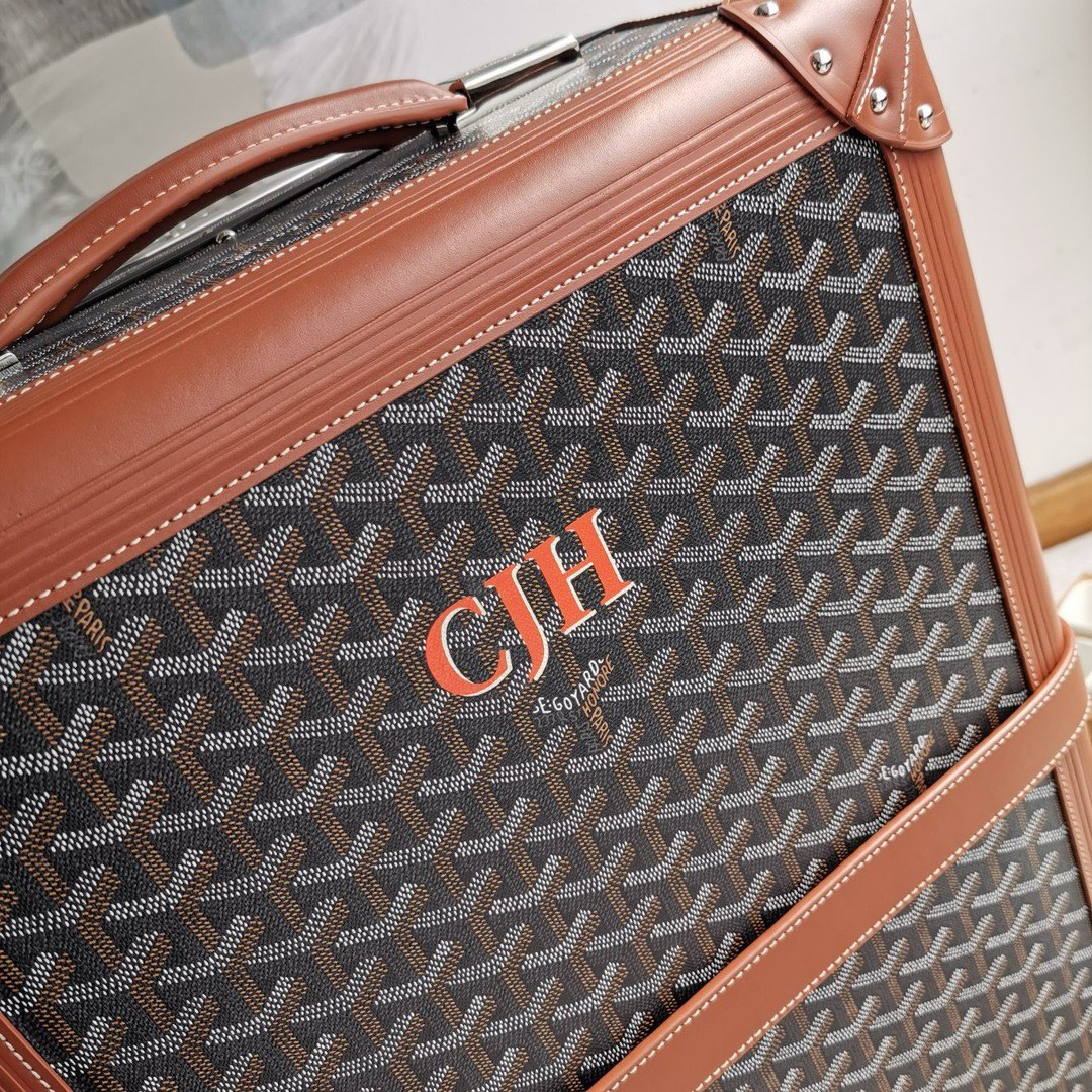 Goyard Classic Black/Brown Carry-on travel