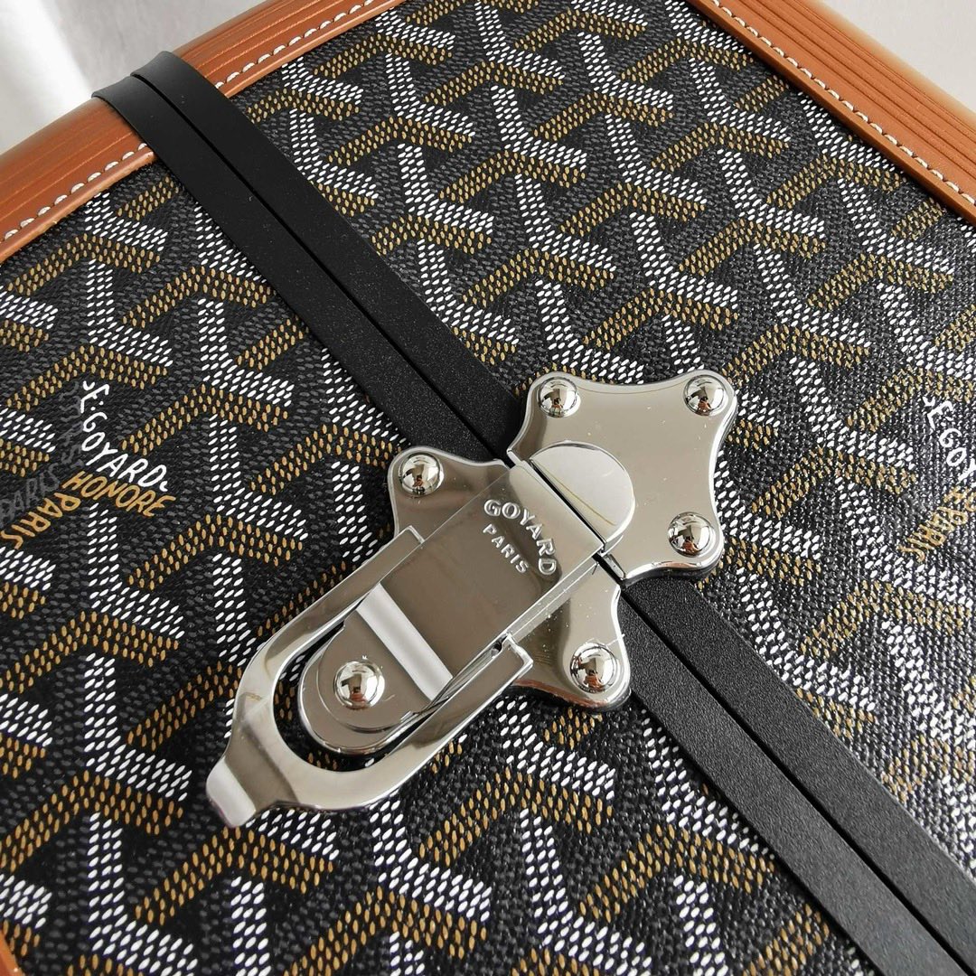Goyard Classic Black/Brown Carry-on travel