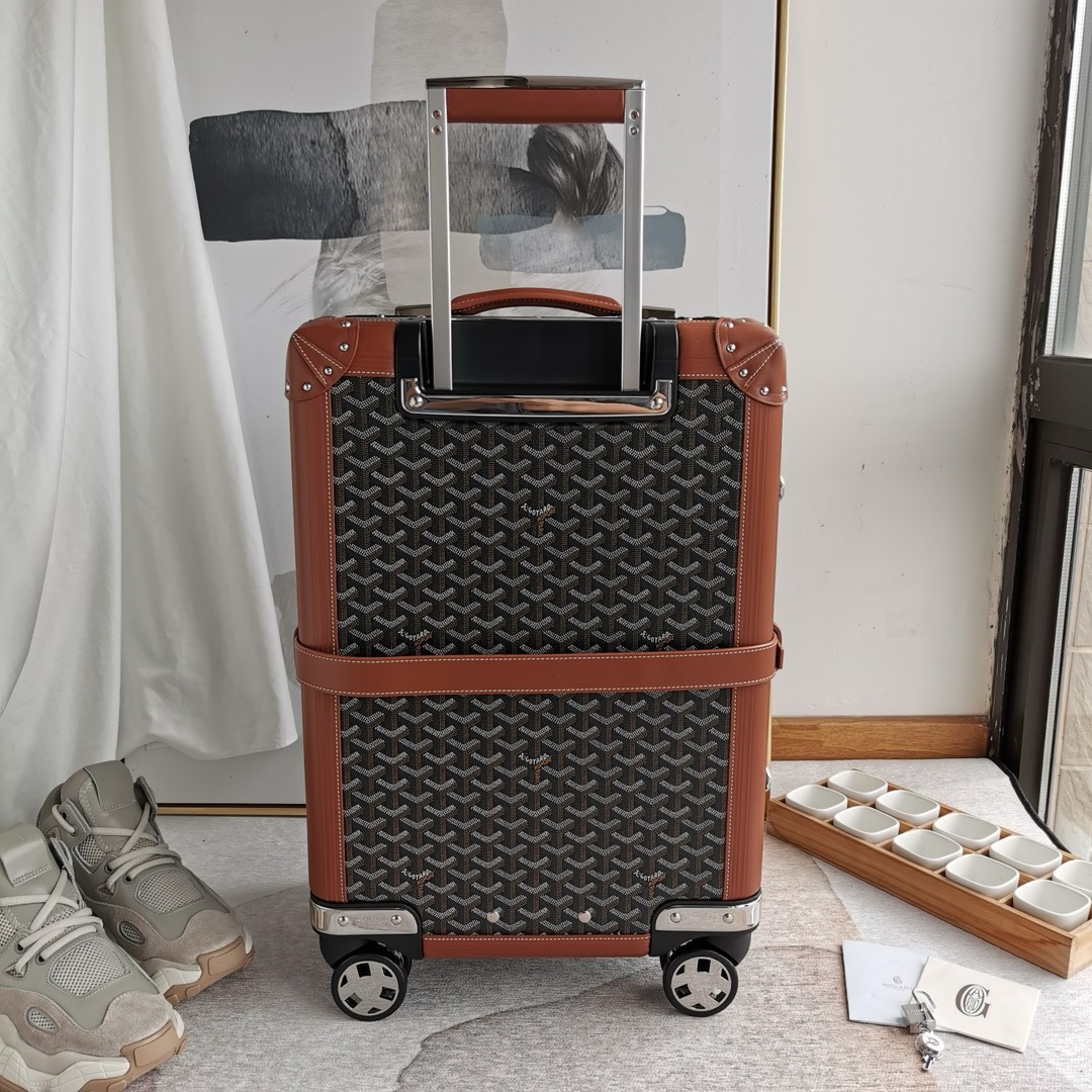Goyard suitcase Black and Brown travel Black and Brown Goyardine