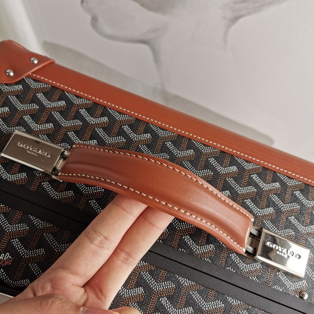 Goyard Classic Black/Brown Carry-on travel