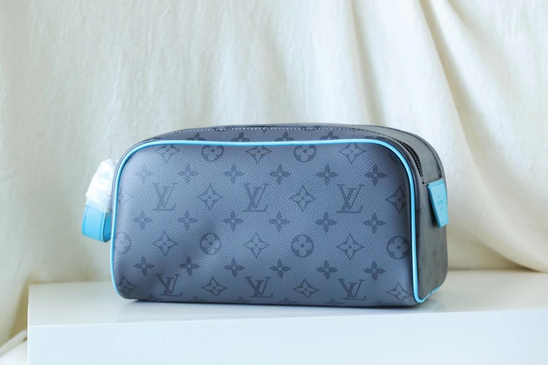 Louis Vuitton Borse Pochette Blu Verde Argento Monogram Canvas Tela m11482