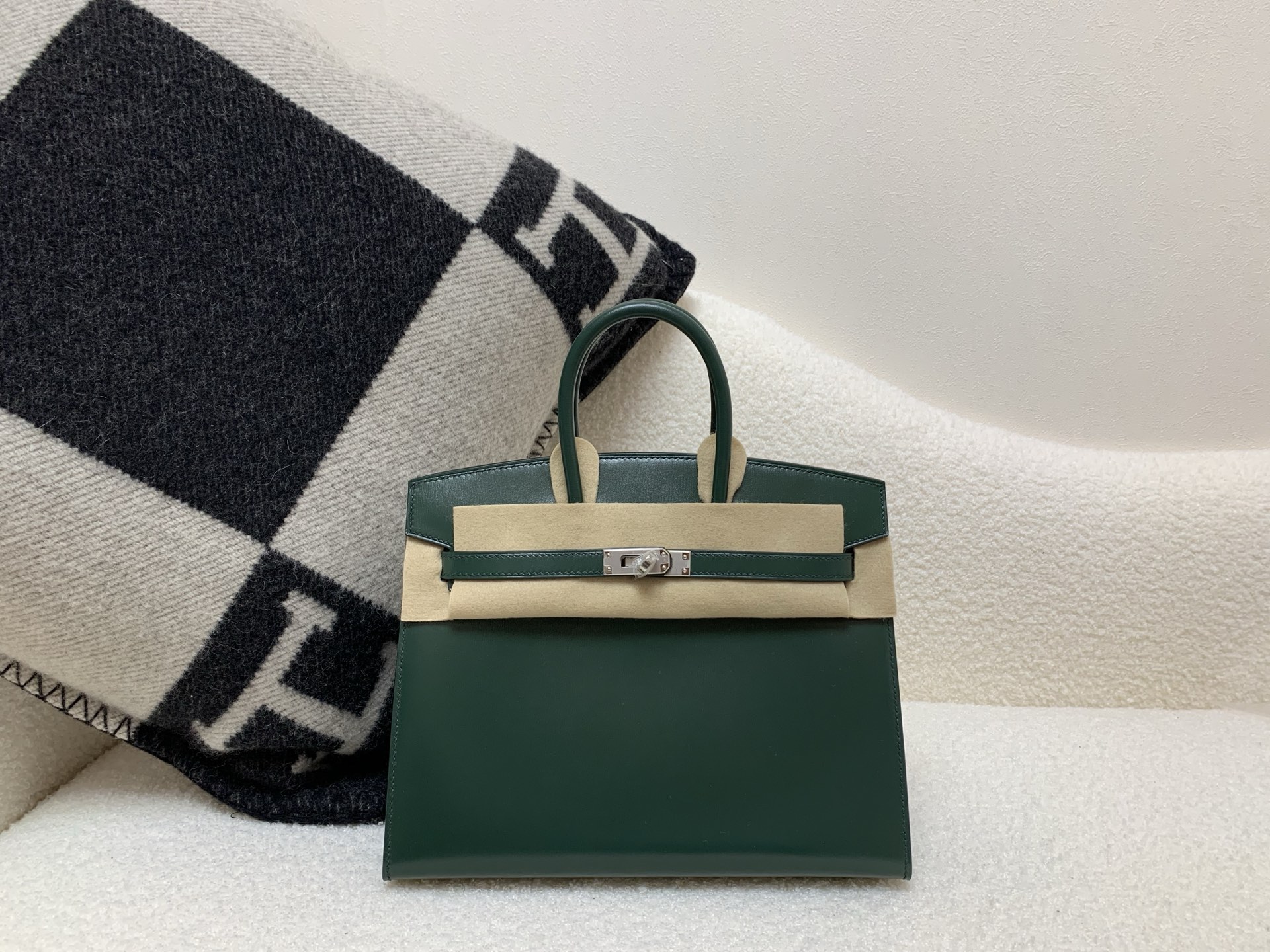 NO:699207,Outer seam birkin 25cm silver buckle box emerald top handmade, Hermes, hermes, Hermes,19860909外缝birkin25cm 银扣 box 祖母绿 顶级纯手工,爱马仕,hermes,Hermes,,Bag