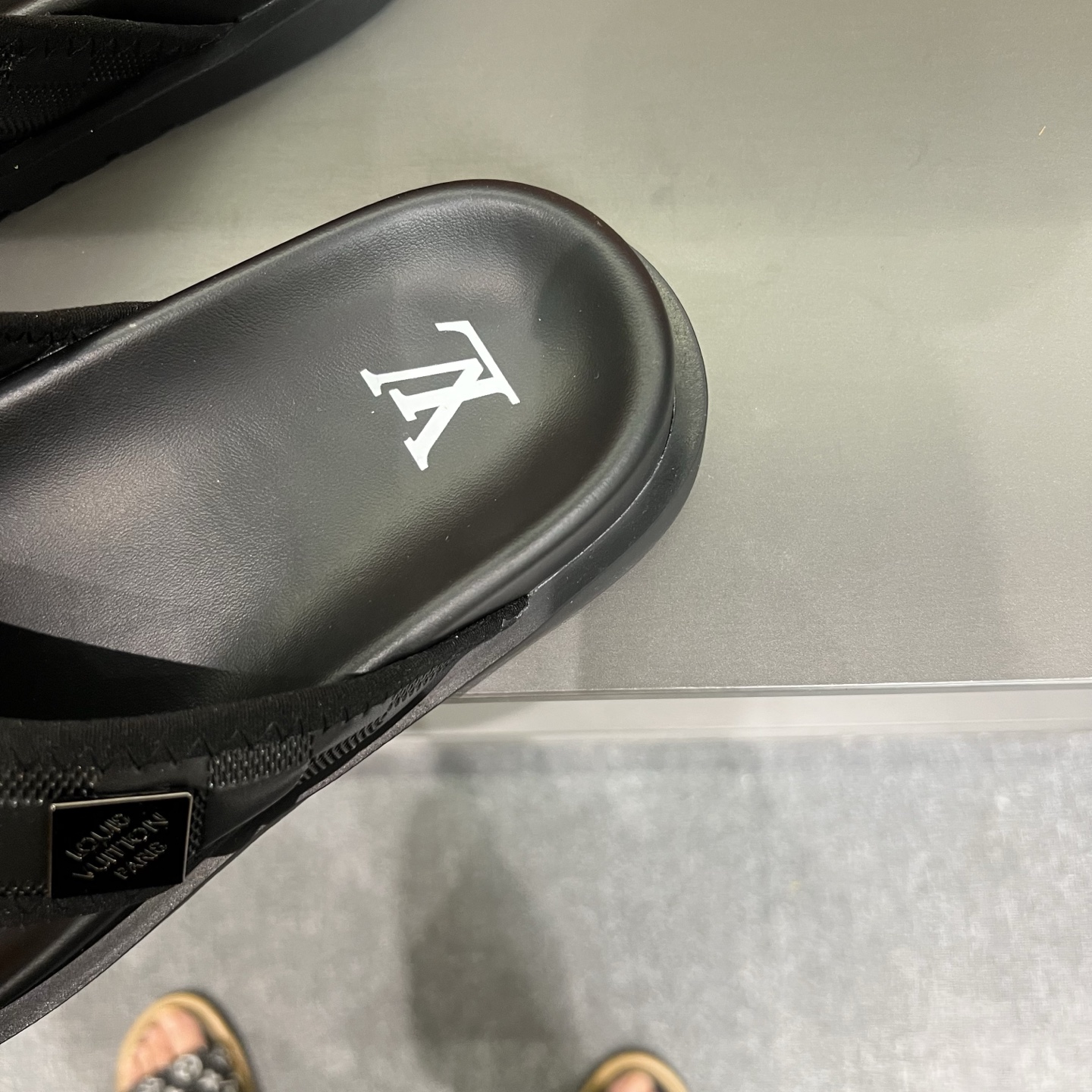 Louis Vuitton Men's Black Summer Sandals Classic Monogram Lightweight Comfort 10 i1747027431856 2879 0 8