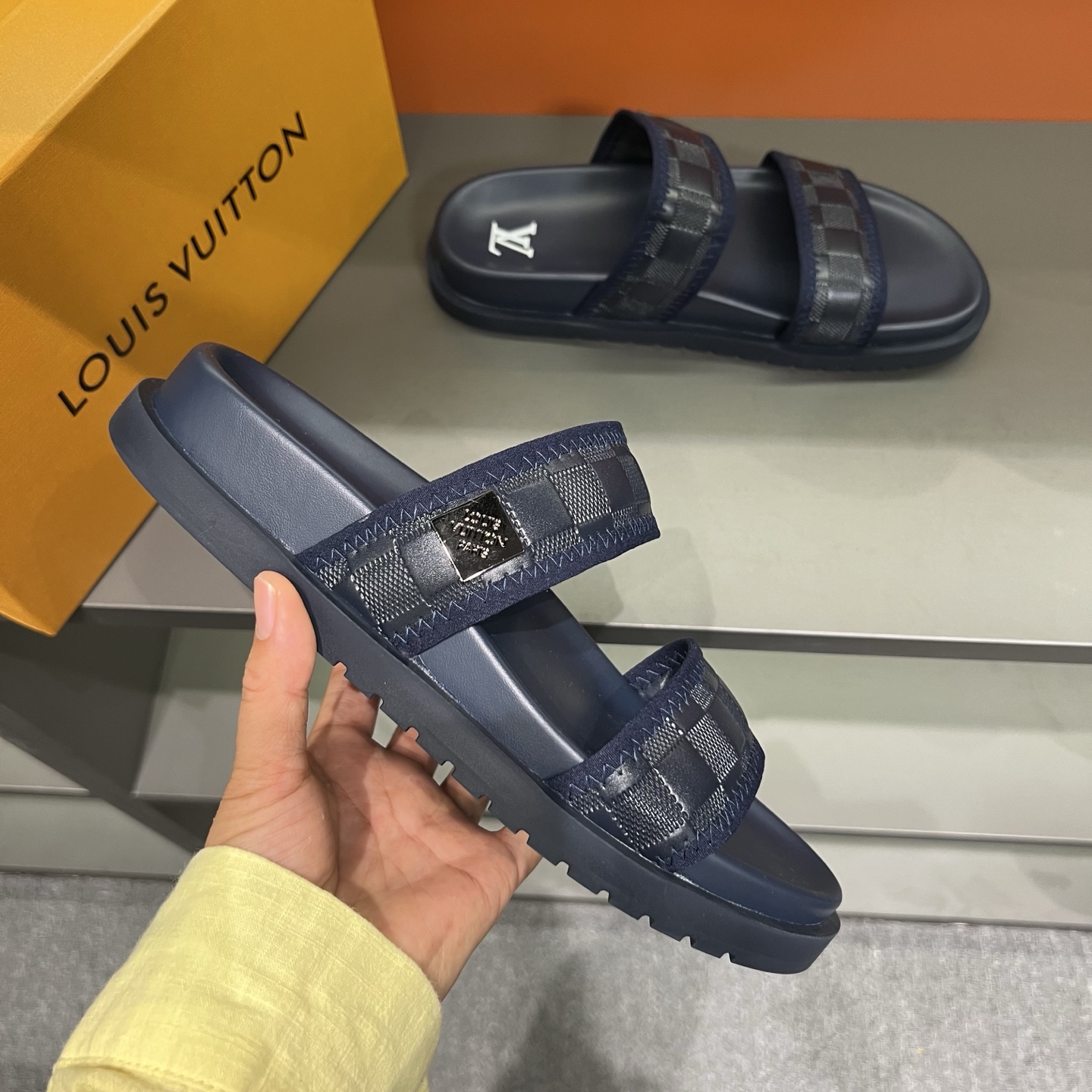 Louis Vuitton Men's Summer Slides - Classic Monogram Two-Strap Design 6 i1747027832847 4037 0 4