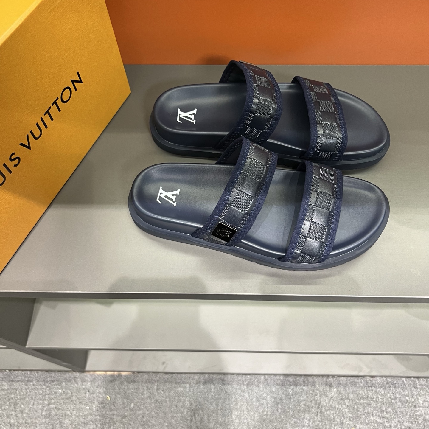 Louis Vuitton Men's Summer Slides - Classic Monogram Two-Strap Design 4 i1747027832889 8084 0 2