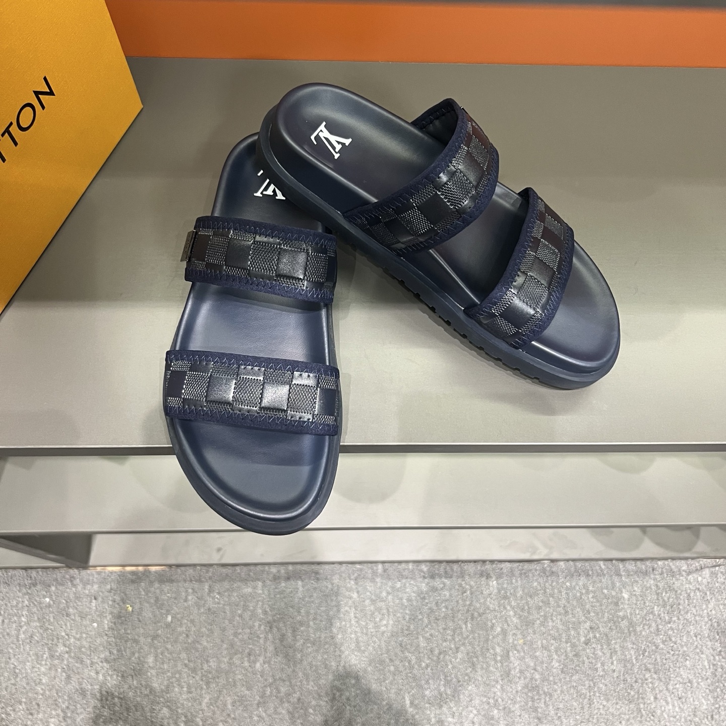 Louis Vuitton Men's Summer Slides - Classic Monogram Two-Strap Design 5 i1747027835457 4517 0 3