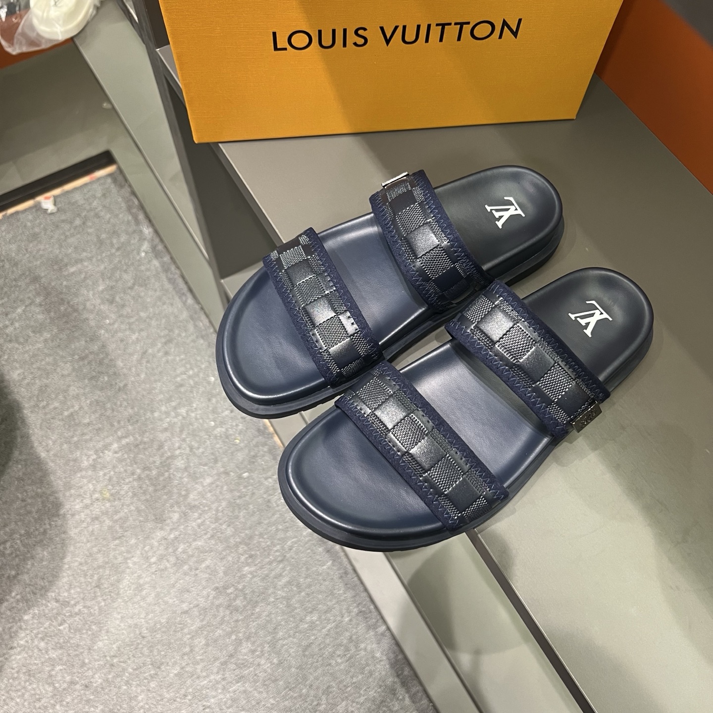Louis Vuitton Men's Summer Slides - Classic Monogram Two-Strap Design 3 i1747027835471 5526 0 1