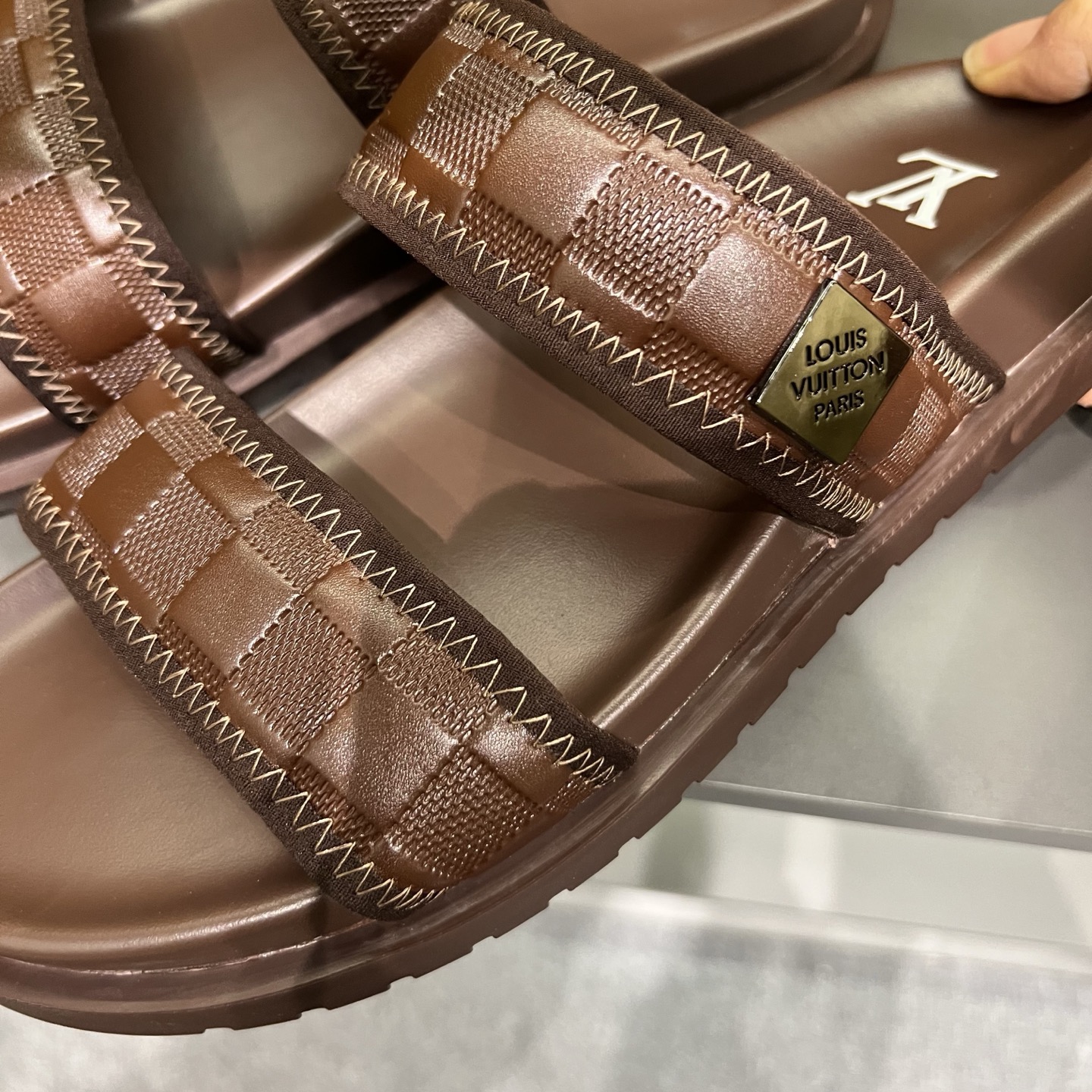 Louis Vuitton Men's Summer Brown Sandals, Classic Design, Comfortable Slides 9 i1747027868427 8187 0 7