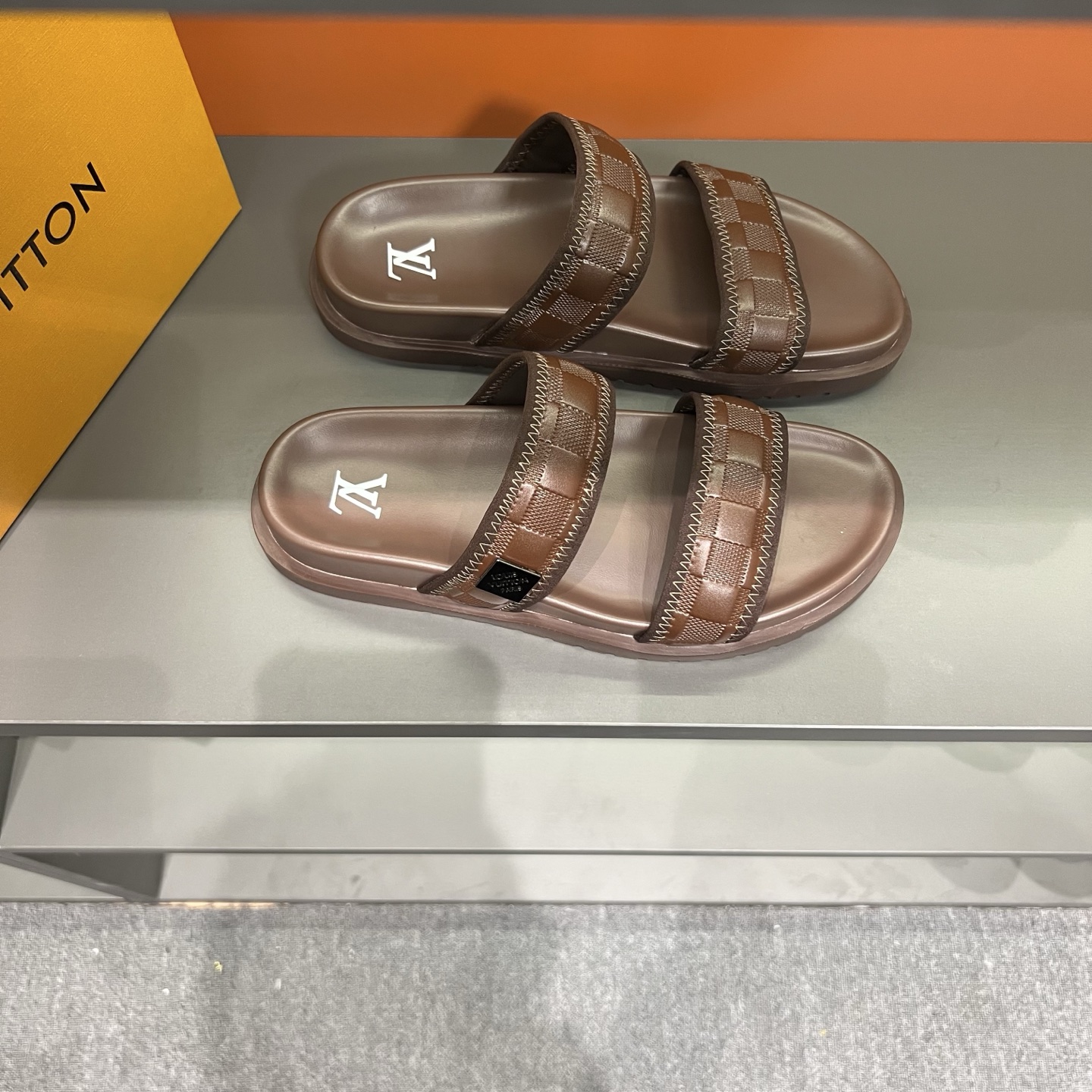 Louis Vuitton Men's Summer Brown Sandals, Classic Design, Comfortable Slides 4 i1747027870469 2986 0 2