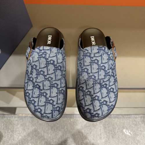 Dior Men's D-Way Sandal in Blue Dior Oblique Jacquard, Sizes 38-45 1 Dior Men's D-Way Sandal in Blue Dior Oblique Jacquard, Sizes 38-45