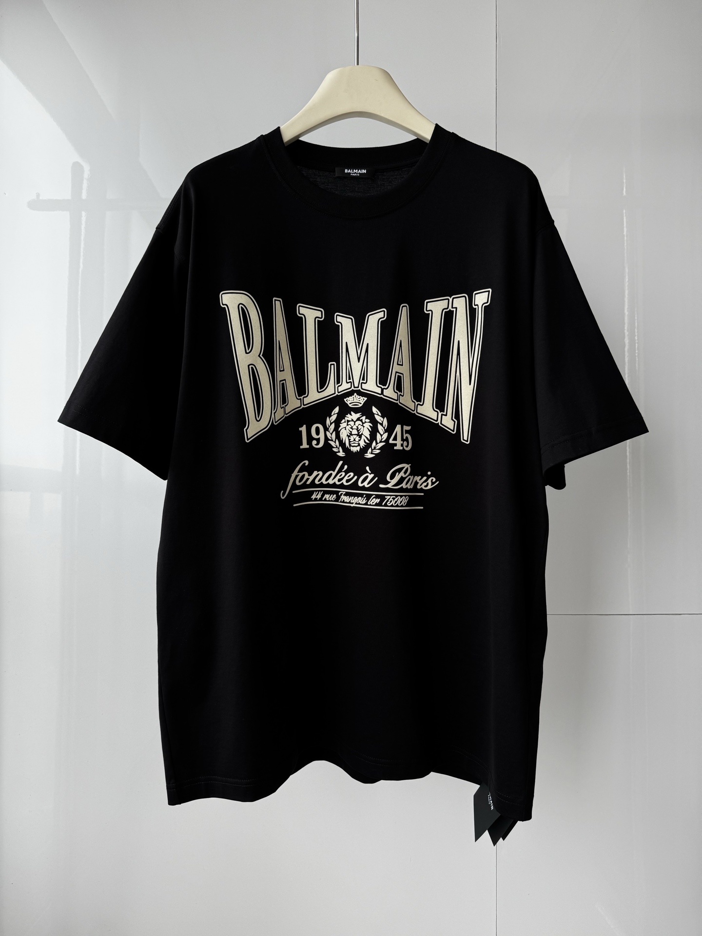 NO:784770,BALMAIN new summer round neck loose short sleeves logo flocking printing technology thin comfortable fabric loose fit same style for men and women SMLXL, Balmain-clothing, balmain, balmain, T-shirt,19860909巴尔曼 BALMAIN新款夏季圆领宽松短袖 logo植绒印花工艺 透薄舒适面料 宽松版型 男女同款 SMLXL,巴尔曼-服装,balmain,balmain,T-shirt,,Women's clothing