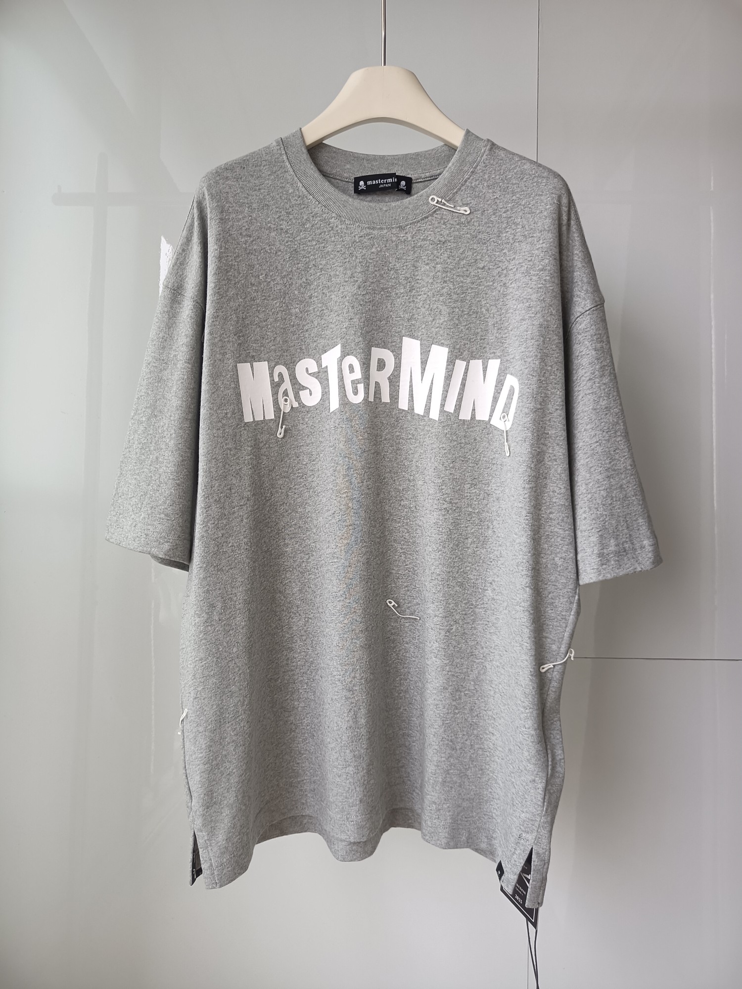 NO:786618,Master mind MMJ summer new style oversized loose short sleeves custom embroidered pin graphic decoration skull printing technology same style for men and women loose casual SMLXL, men's clothing, versace, T-shirt,19860909Master mind MMJ夏装新款oversized宽松短袖 定做绣花别针图型饰 骷髅头印花工艺 男女同款 宽松休闲 SMLXL,男装,versace,T-shirt,,Women's clothing