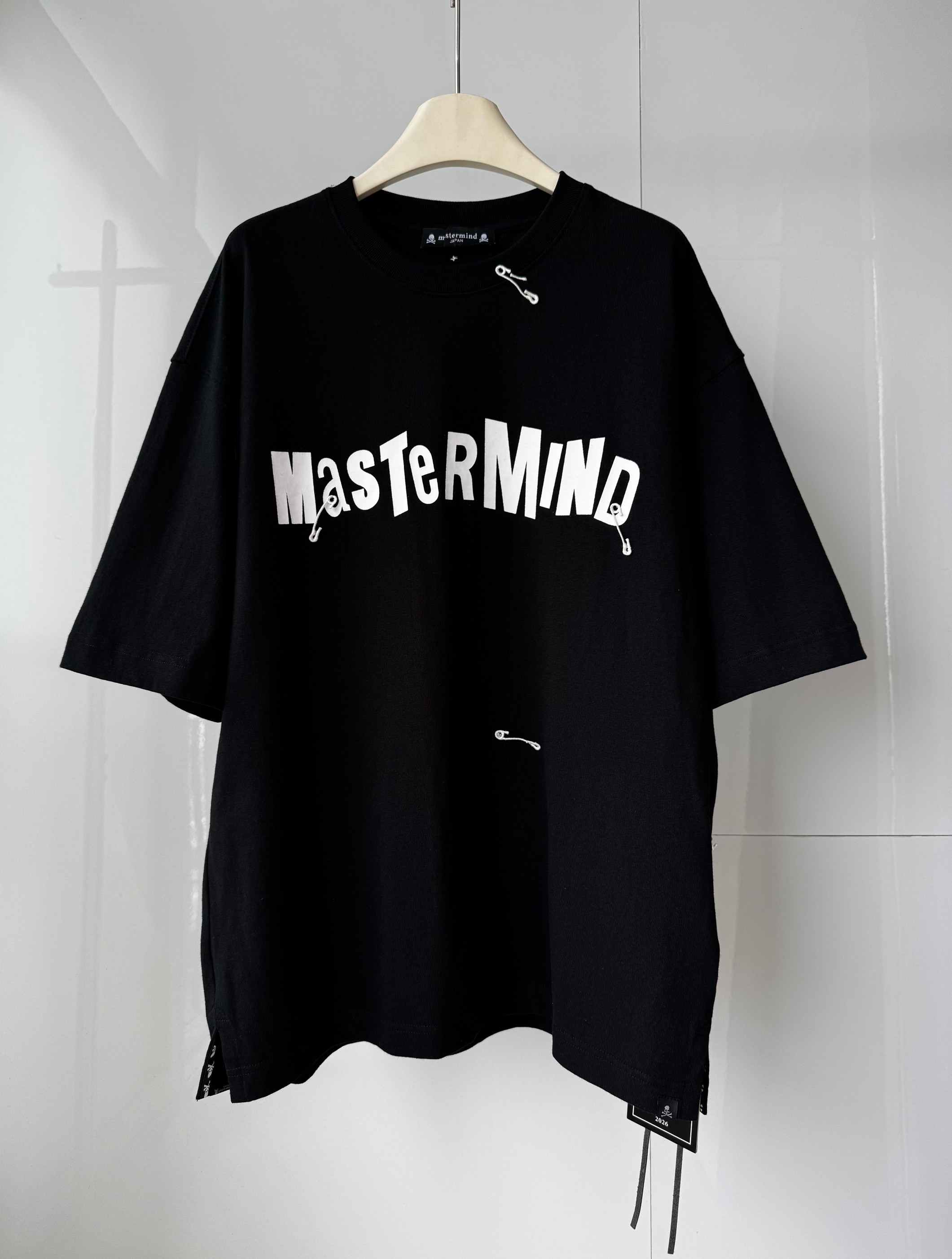 NO:786628,Master mind MMJ summer new style oversized loose short sleeves custom embroidered pin graphic decoration skull printing technology same style for men and women loose casual SMLXL, men's clothing, versace, T-shirt,19860909Master mind MMJ夏装新款oversized宽松短袖 定做绣花别针图型饰 骷髅头印花工艺 男女同款 宽松休闲 SMLXL,男装,versace,T-shirt,,Women's clothing