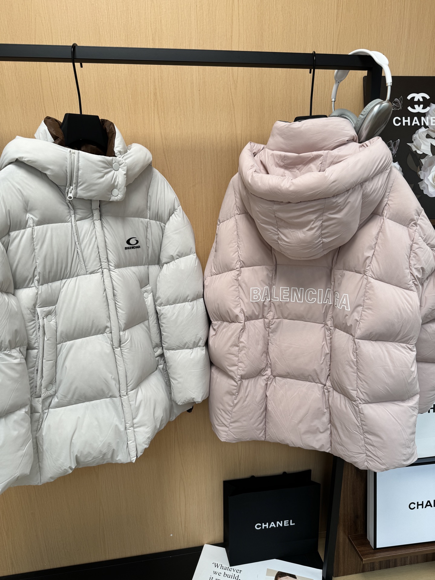 Balenciaga Padded Down Jacket Mid-Length Hooded Coat Winter, Size S-L 5 i1761554077262 6150 0 1