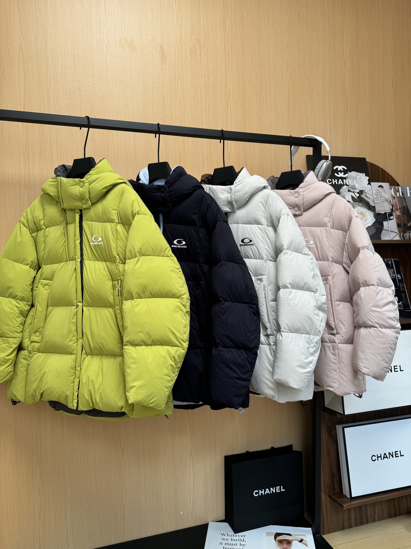 Balenciaga Padded Down Jacket Mid-Length Hooded Coat Winter, Size S-L 3 i1761554077278 8730 0 7