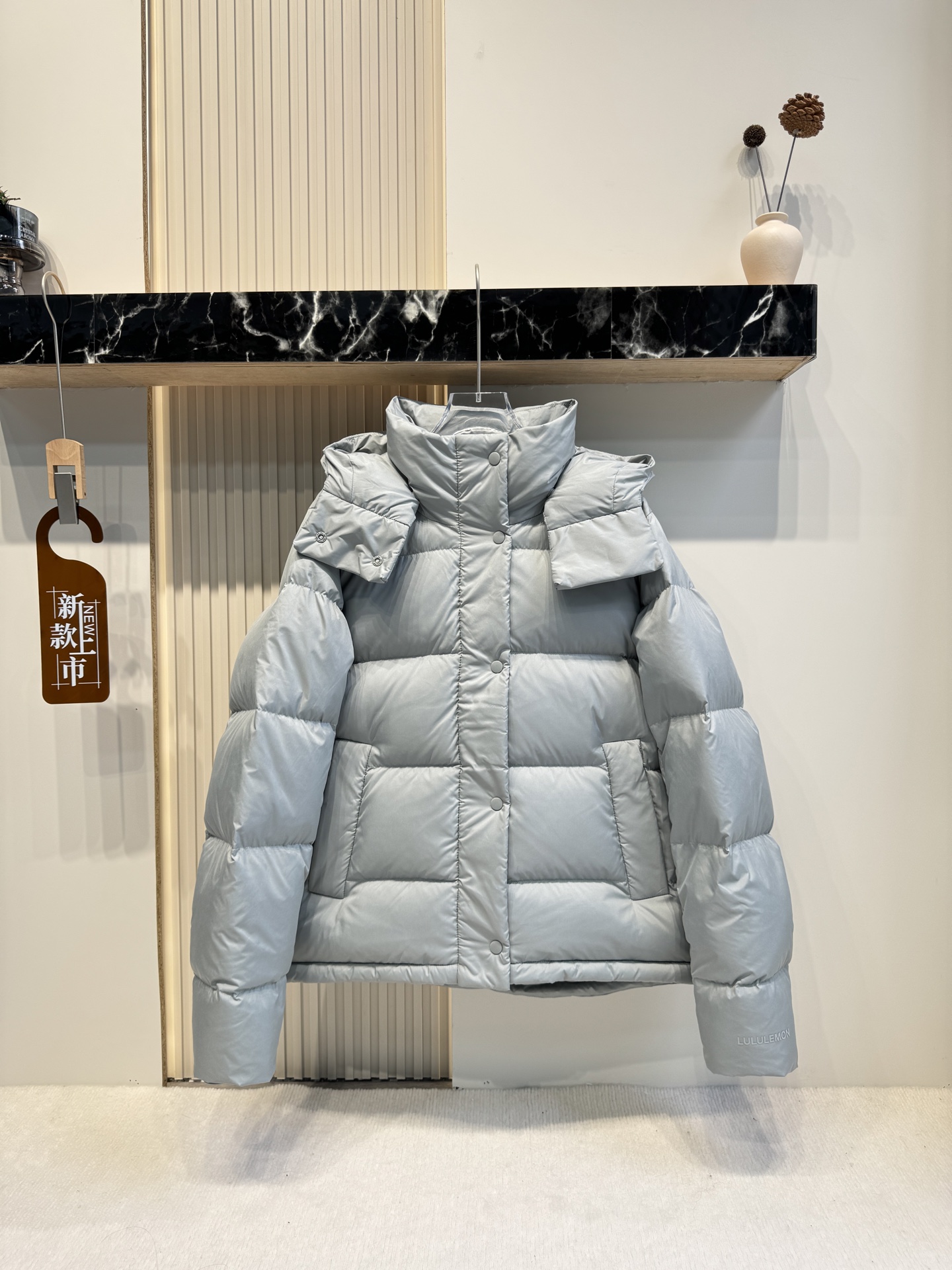 Lululemon Wunder Puff jacket everyday light blue yoga