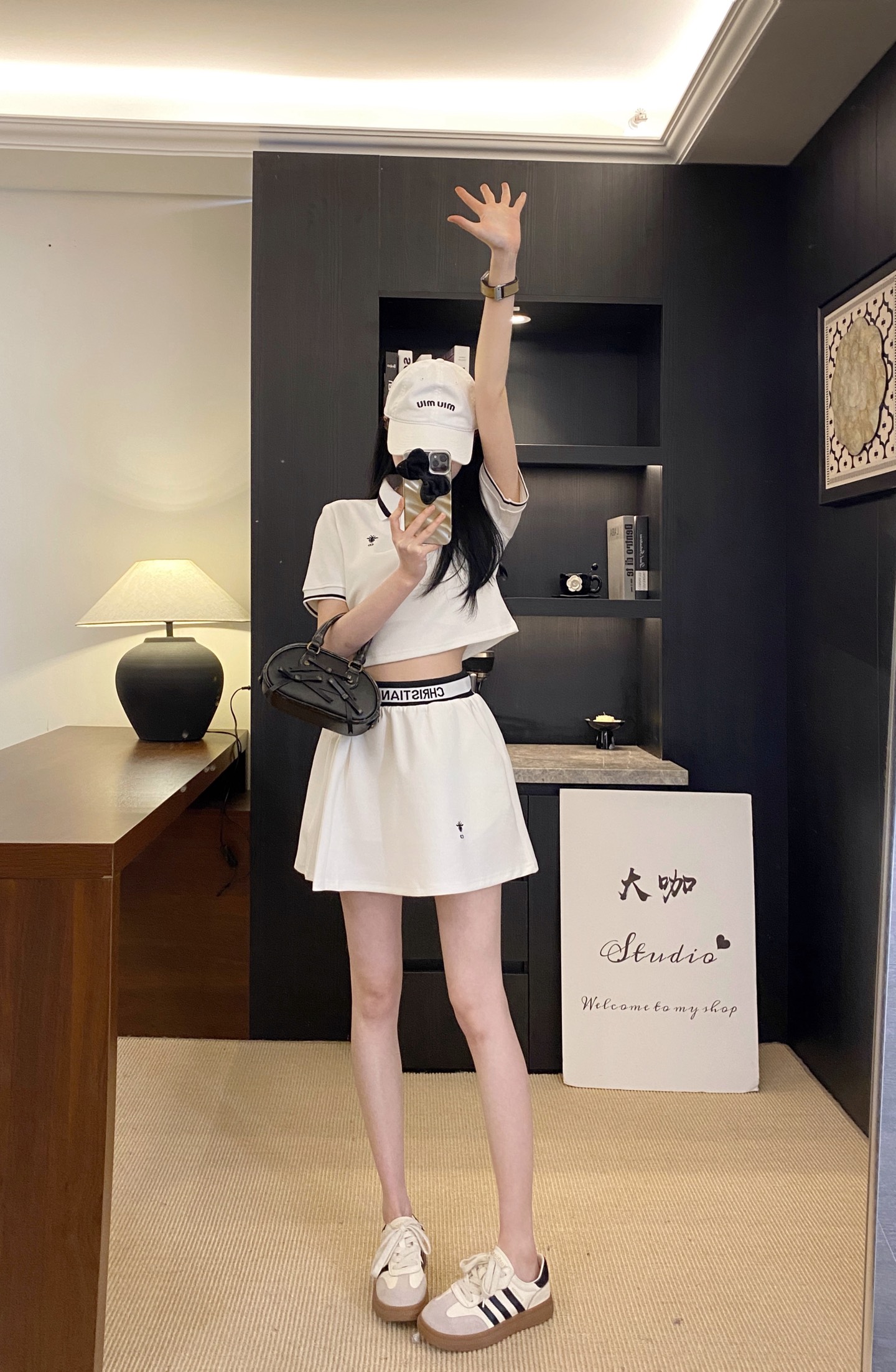 Elegant Women's Two-Piece Polo Shirt and Embroidered Skirt Set 2 i1739609966340 6187 0 0
