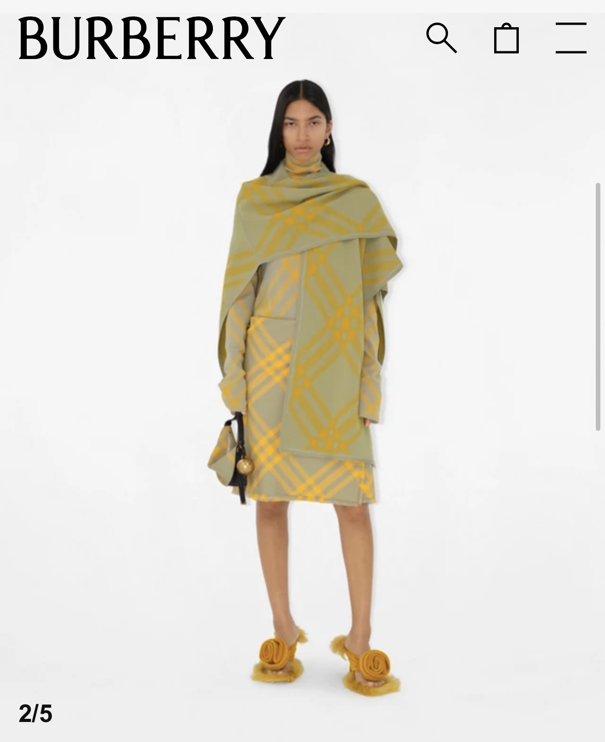 Burberry Mini Shield Orion rice bag, Burberry wool blend surface, jacquard worsted integrated into the new season plaid renderings