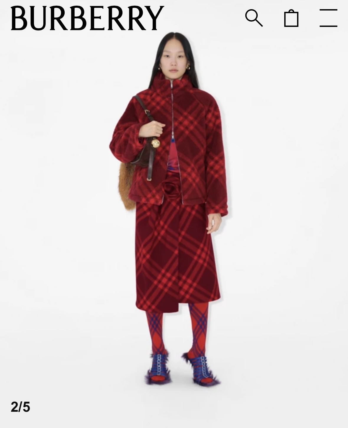 Burberry Mini Shield Orion rice bag, Burberry wool blend surface, jacquard worsted integrated into the new season plaid renderings