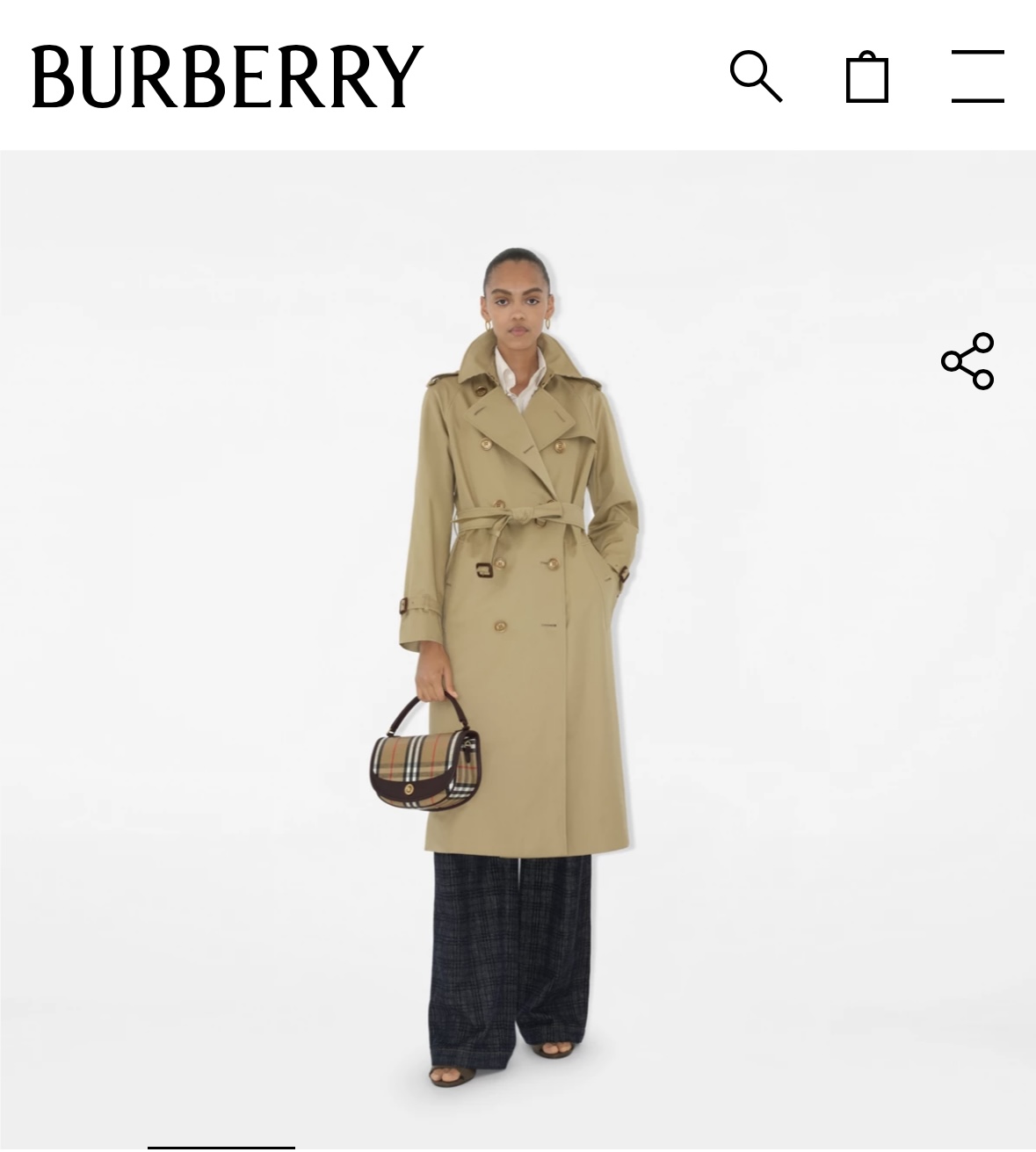 Burberry More than 10,000 yuan of body renderings are on sale on the official website