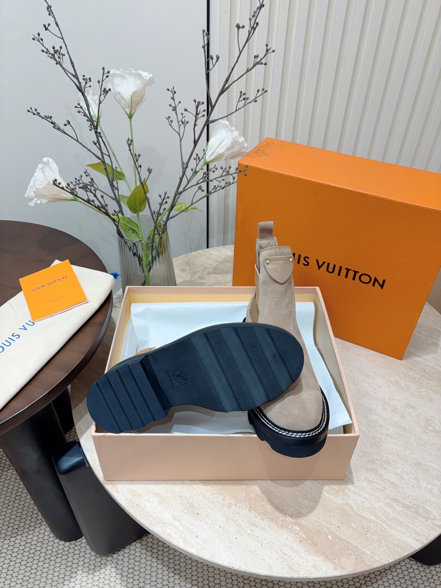 Autumn/Winter New Louis Vuitton LV BEAUBOURG ankle boots, elastic strap 9