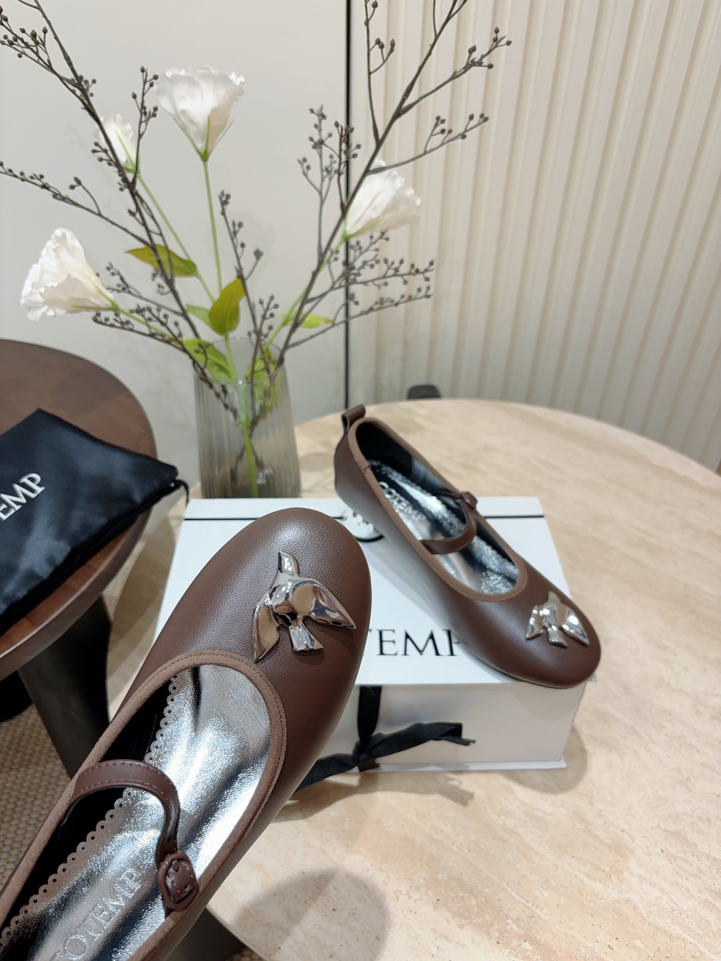 P7000- Ballet Style Flat Shoes with Grandmother’s Touch, Soft Retro Skin Sense - 图片 4
