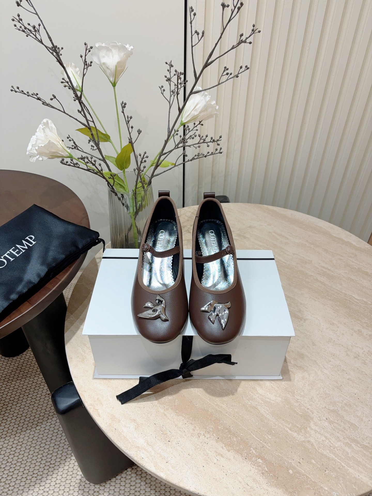 P7000- Ballet Style Flat Shoes with Grandmother’s Touch, Soft Retro Skin Sense - 图片 2
