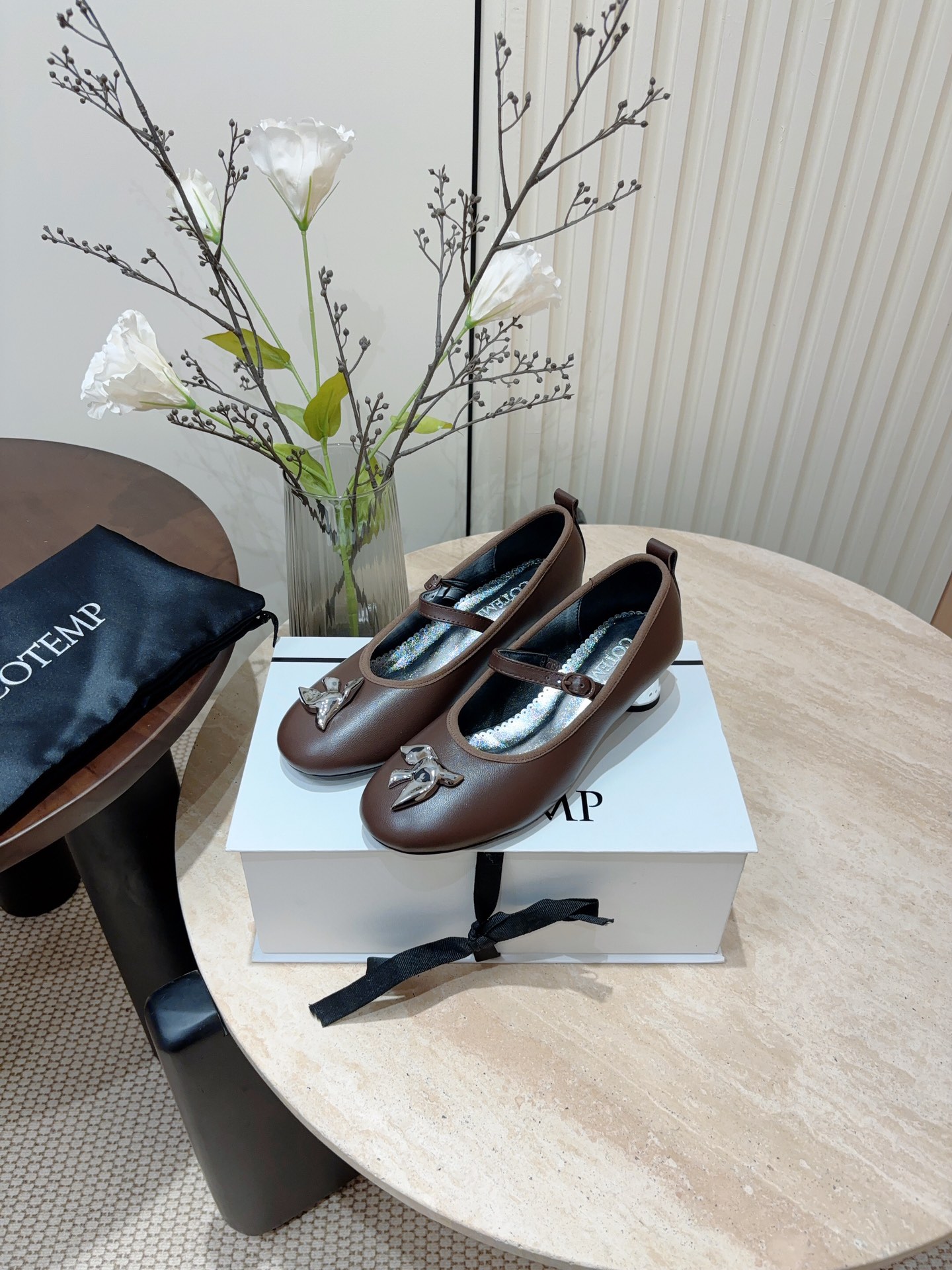 P7000- Ballet Style Flat Shoes with Grandmother’s Touch, Soft Retro Skin Sense - 图片 3