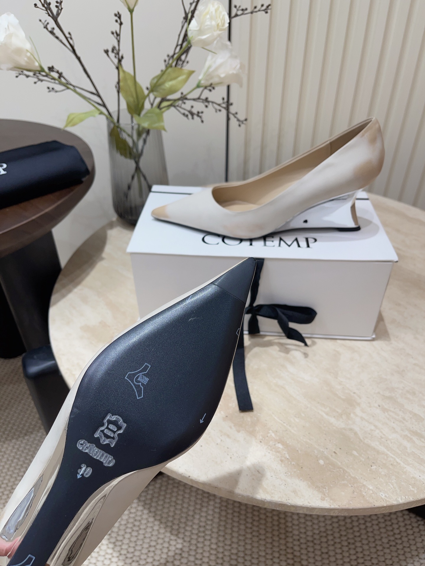 Stylish Pointy Heel Shoes in Original and Rocked Cattle Skin – Details and Sizes - 图片 9