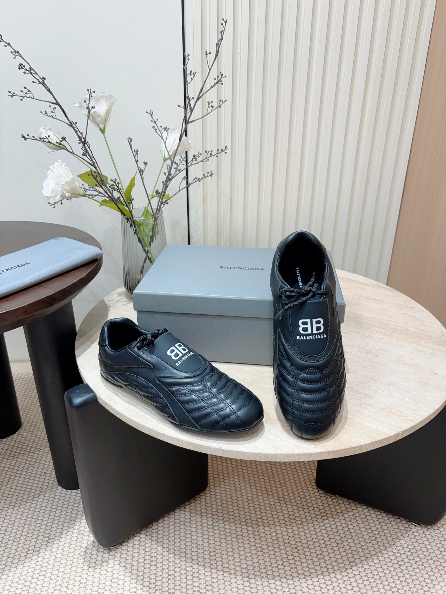 New Balenciaga Paris Family Baseball Shoes: Men’s Soft Calf Leather Sneakers - 图片 8