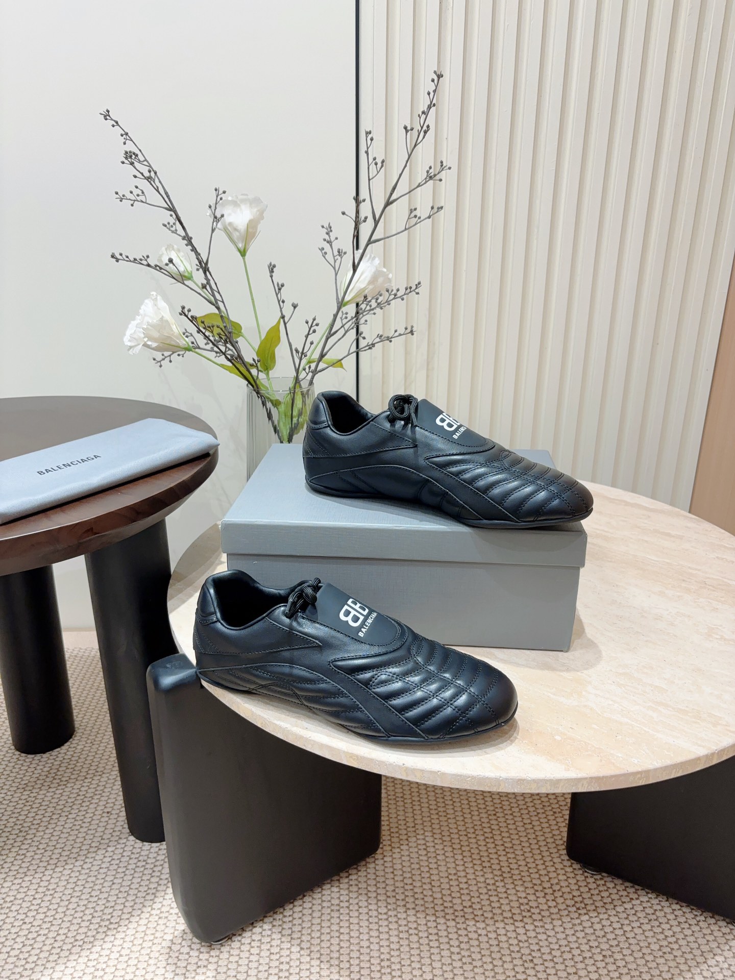 New Balenciaga Paris Family Baseball Shoes: Men’s Soft Calf Leather Sneakers - 图片 7