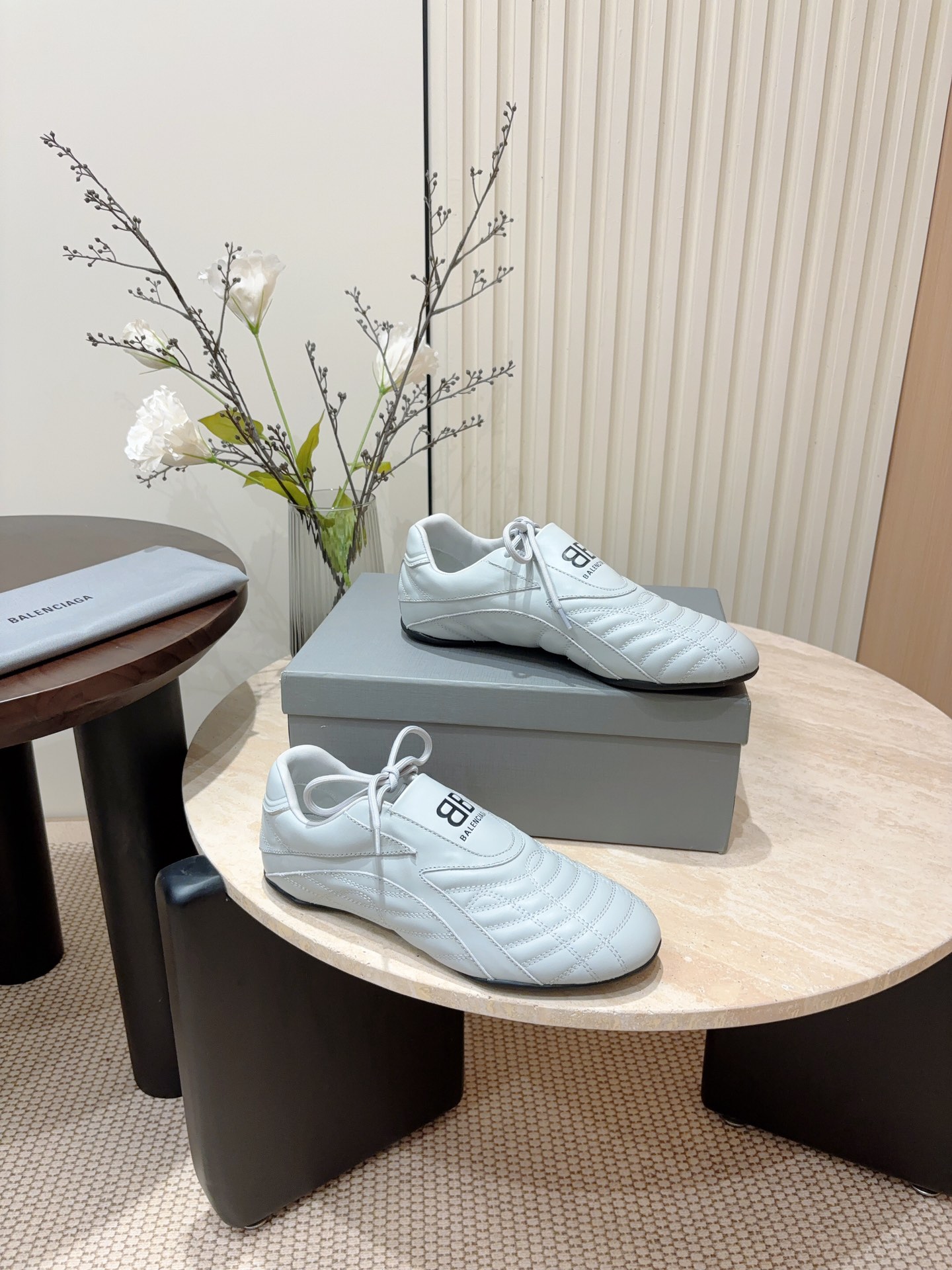New Balenciaga Paris Family Baseball Shoes: Men’s Soft Calf Leather Sneakers - 图片 7