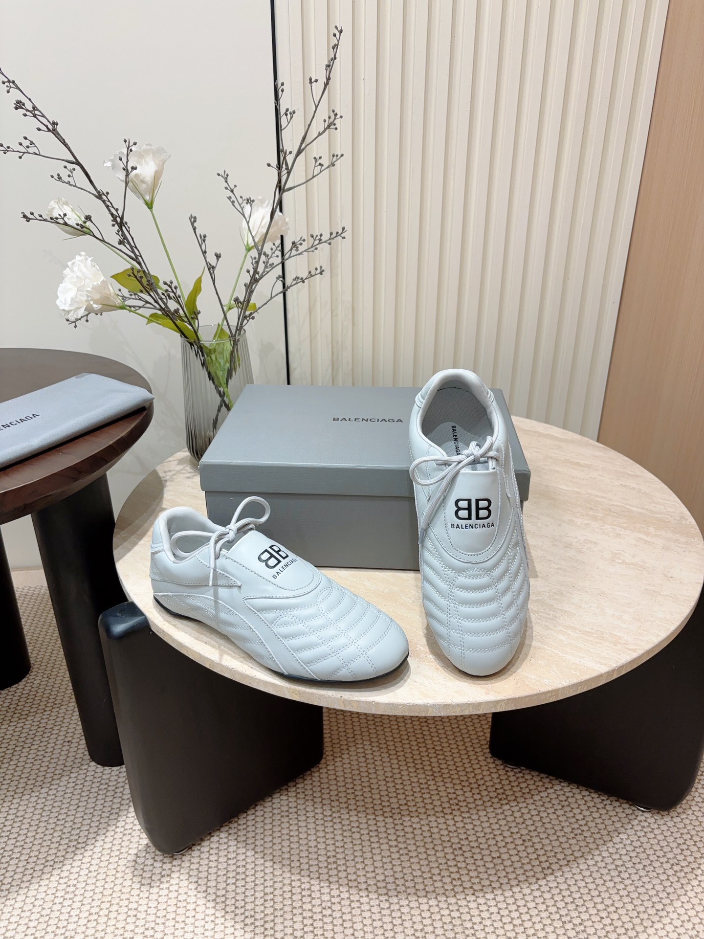New Balenciaga Paris Family Baseball Shoes: Men’s Soft Calf Leather Sneakers - 图片 8