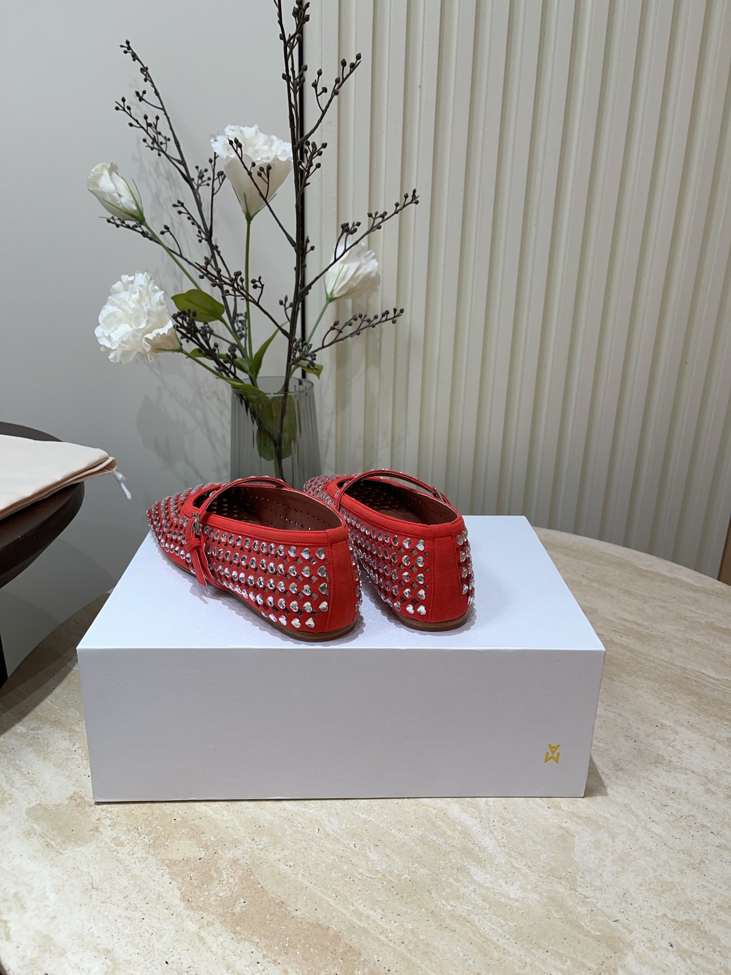 Amina Muaddi: Young Girls, Water Drills, Precious Style in Footwear Collection - 图片 8