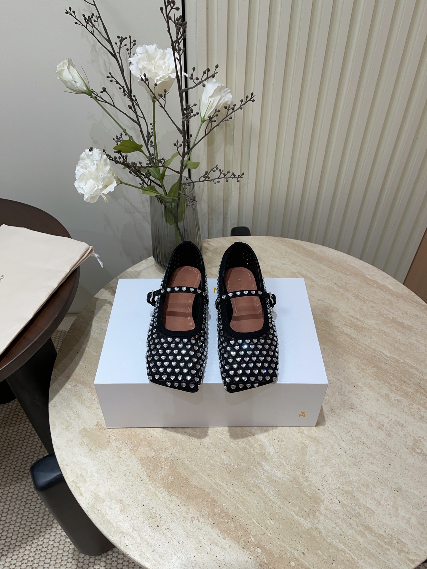 Amina Muaddi 25SS Collection: Unique Style with Original Drilling and Sheepskin Footbed