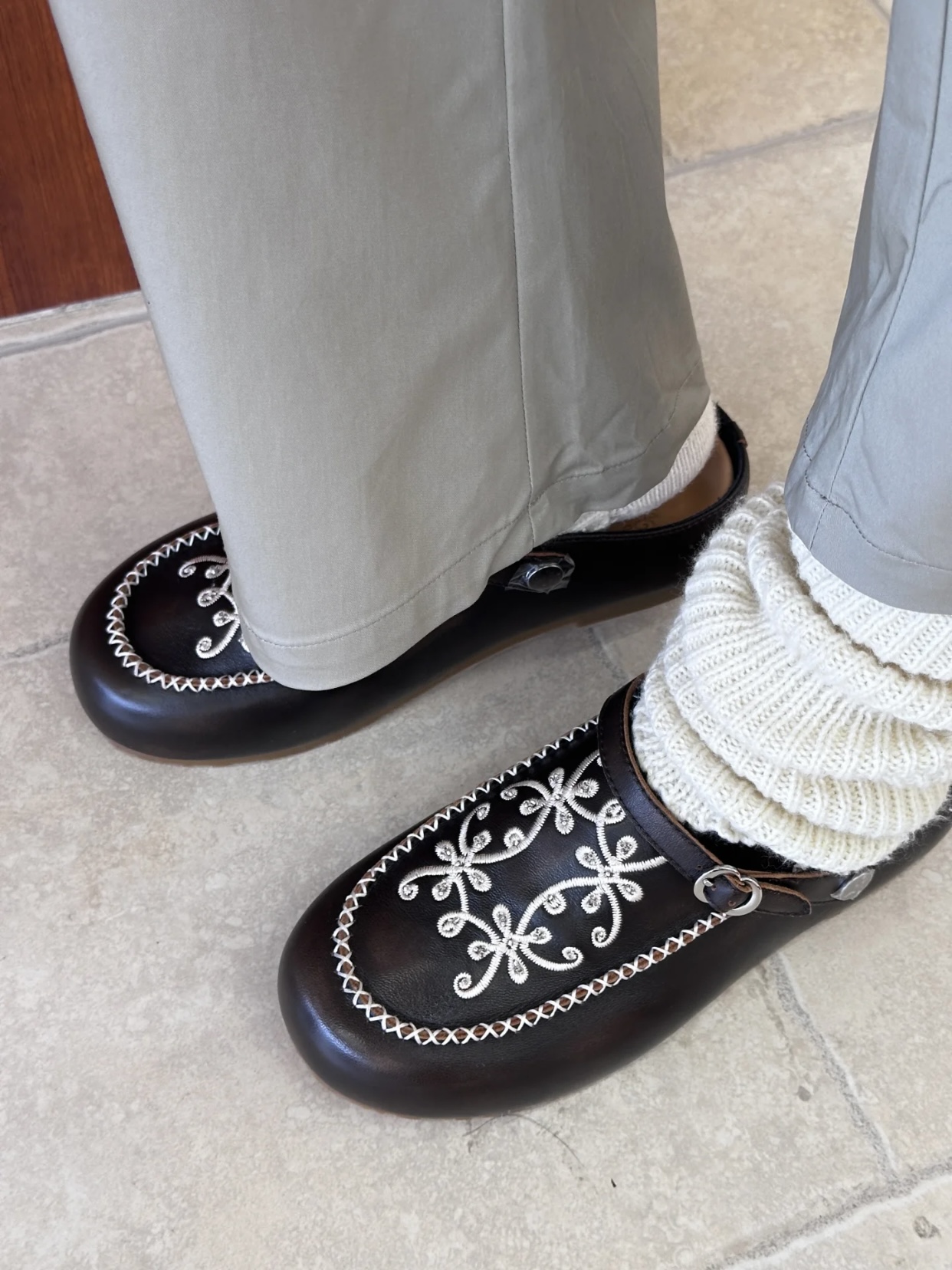 NO:232175,#Shoes that are tempting at first glance, half drag19860909#一眼心动的鞋子,半拖,Women's Shoes