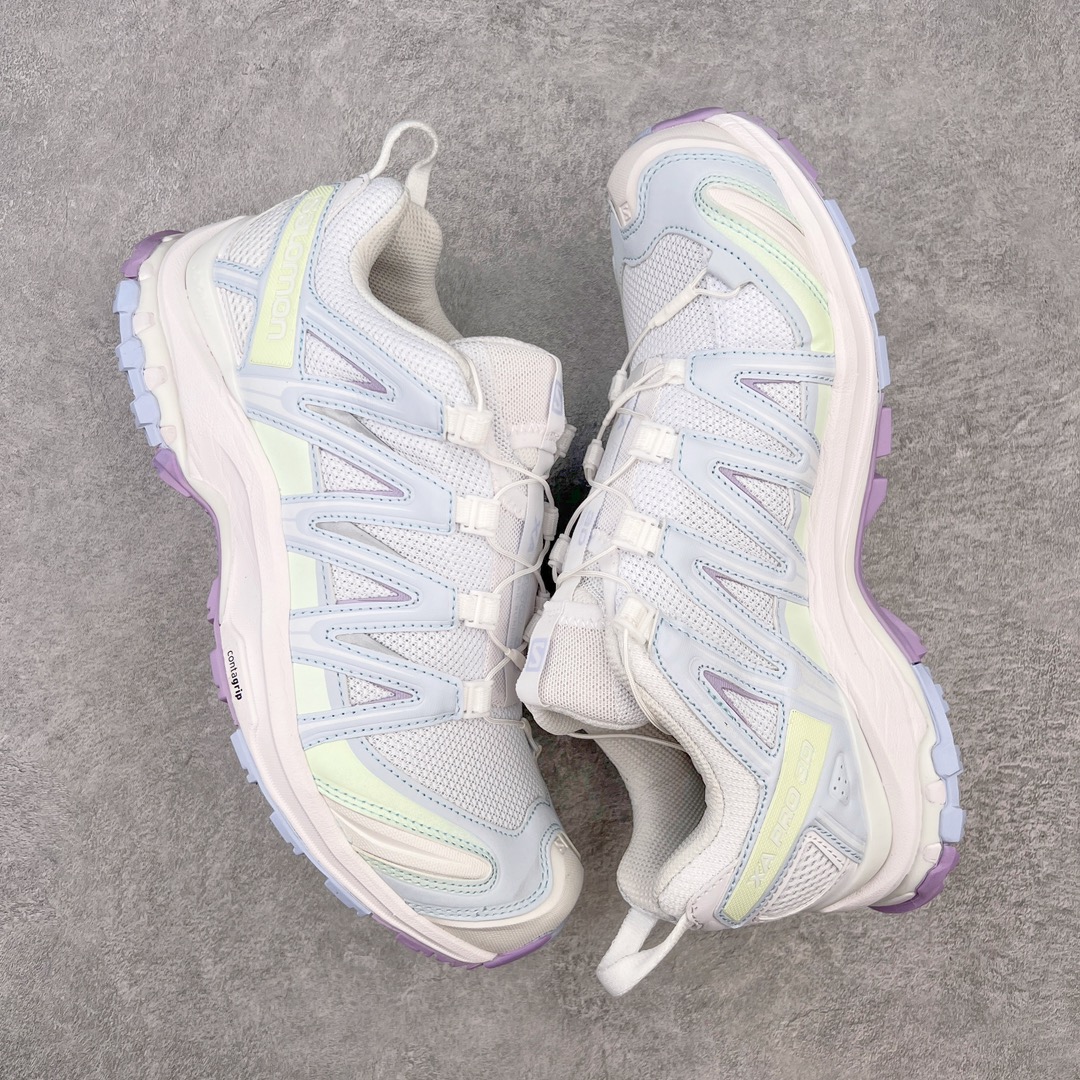 图片[3]-＃GX/绿X 纯原福利 SALOMON XA Pro 3D ADV 萨洛蒙潮流越野机能户外功能鞋 纯原外贸平台特供订单 耗时半年巨作 全套原纸板楦头开发 原厂特供网布配套加持 确保原汁原味 完美呈现版型 原档数据独家私模五层组合大底 男女鞋同步官方开发至46.5 原装Ortholite轻量化鞋垫 中底布带钢印编号 原厂TPU锁扣 进口港宝加持 后跟自然饱满 还原公司包裹性 鞋面采用SENSIFT贴合技术 全方位贴合包裹脚型 鞋跟部鞋底牵引设计 提供强大的抓地性能 更适应野外崎岖不平的道路 其3D ADVANCED CHASSIS底盘 材料轻量大化 钉齿设计更具稳定性 防护性 鞋底易磨损区运用CONTAGRIP高耐磨材料 应对城市硬质路面长距离跑考验 尺码：36 36.5 37.5 38 38.5 39 40 40.5 41 42 42.5 43 44 44.5 45 46 46.5-选品中心