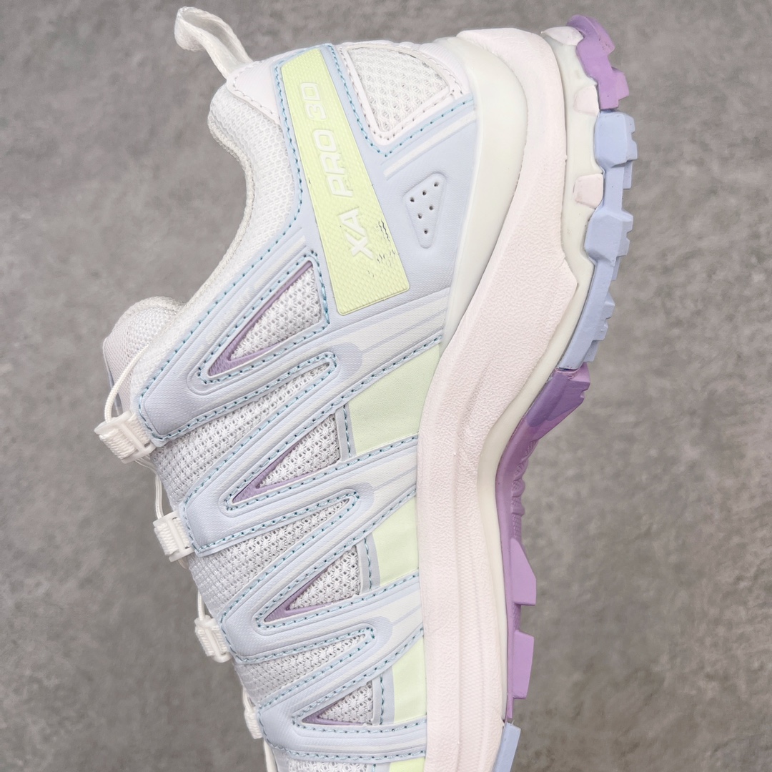 图片[7]-＃GX/绿X 纯原福利 SALOMON XA Pro 3D ADV 萨洛蒙潮流越野机能户外功能鞋 纯原外贸平台特供订单 耗时半年巨作 全套原纸板楦头开发 原厂特供网布配套加持 确保原汁原味 完美呈现版型 原档数据独家私模五层组合大底 男女鞋同步官方开发至46.5 原装Ortholite轻量化鞋垫 中底布带钢印编号 原厂TPU锁扣 进口港宝加持 后跟自然饱满 还原公司包裹性 鞋面采用SENSIFT贴合技术 全方位贴合包裹脚型 鞋跟部鞋底牵引设计 提供强大的抓地性能 更适应野外崎岖不平的道路 其3D ADVANCED CHASSIS底盘 材料轻量大化 钉齿设计更具稳定性 防护性 鞋底易磨损区运用CONTAGRIP高耐磨材料 应对城市硬质路面长距离跑考验 尺码：36 36.5 37.5 38 38.5 39 40 40.5 41 42 42.5 43 44 44.5 45 46 46.5-选品中心