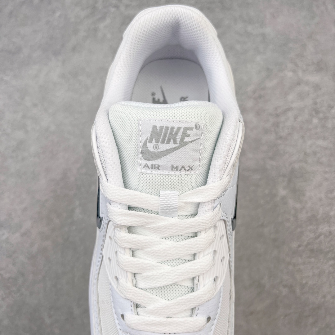 图片[5]-＃MX版 NK Air MAX 90 气垫复古减震跑步鞋 FN8005-100 经典重温 独家陆续补货 外单专供大厂出品 品质稳定 一百余色 终端操作 Air Max 90于1990年推出 来自Air Max系列 在Air Max 1的基础上改进而得 增加了气垫面积 外型上也更为流线 最特別的就是加入了菱纹塑胶嵌板 为Air Max 90增添了许多潮流气息 皮革鞋面 造就出色耐穿性和支撑力 Max Air缓震配置搭配泡棉中底 令Air Max 90轻盈而舒适 华夫格橡胶外底 铸就Air Max 90非凡的抓地力 而Air Max 90不仅是一双跑鞋 它成功跨越了时间的演进 成为了球鞋文化与潮流圈中最熟为人知的鞋款之一 尺码：36 36.5 37.5 38 38.5 39 40 40.5 41 42 42.5 43 44 44.5 45-选品中心