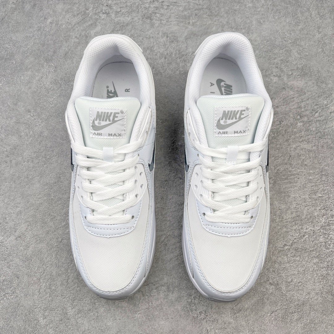 图片[2]-＃MX版 NK Air MAX 90 气垫复古减震跑步鞋 FN8005-100 经典重温 独家陆续补货 外单专供大厂出品 品质稳定 一百余色 终端操作 Air Max 90于1990年推出 来自Air Max系列 在Air Max 1的基础上改进而得 增加了气垫面积 外型上也更为流线 最特別的就是加入了菱纹塑胶嵌板 为Air Max 90增添了许多潮流气息 皮革鞋面 造就出色耐穿性和支撑力 Max Air缓震配置搭配泡棉中底 令Air Max 90轻盈而舒适 华夫格橡胶外底 铸就Air Max 90非凡的抓地力 而Air Max 90不仅是一双跑鞋 它成功跨越了时间的演进 成为了球鞋文化与潮流圈中最熟为人知的鞋款之一 尺码：36 36.5 37.5 38 38.5 39 40 40.5 41 42 42.5 43 44 44.5 45-选品中心