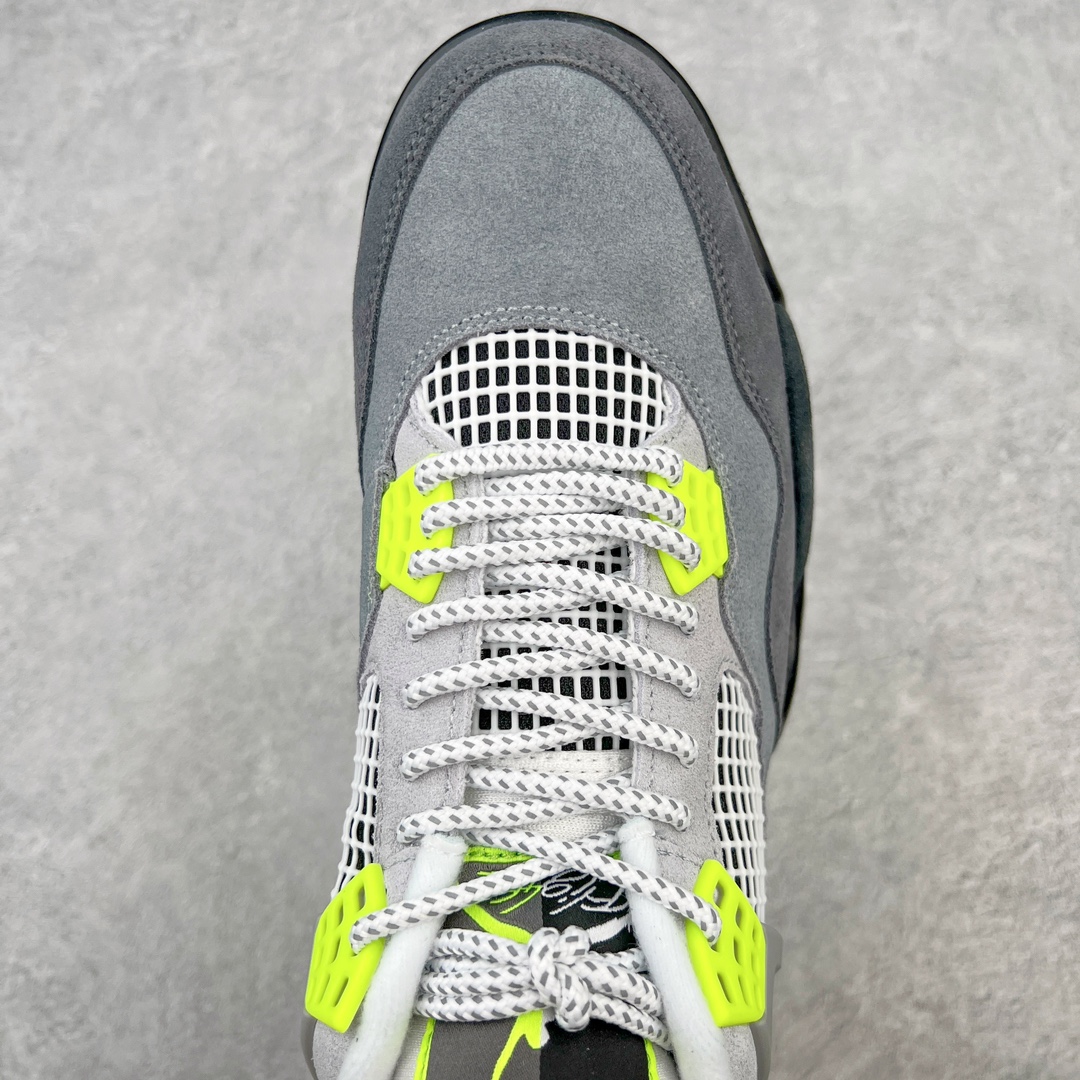 图片[4]-＃K版纯原 Air Jordan AJ4 Retro 灰绿 CT5342-007 全新升级改良 原鞋原楦原纸板同源开发 完美呈现乔4的版型 内侧正确双色网格 还原细节 原厂皮料 正确气垫颜色 正确网格工艺 正确拉帮工艺 全鞋原装材料制作 原档案原模具打造 支持全方位与正品对比 尺码：40 40.5 41 42 42.5 43 44 44.5 45 46 47.5-选品中心